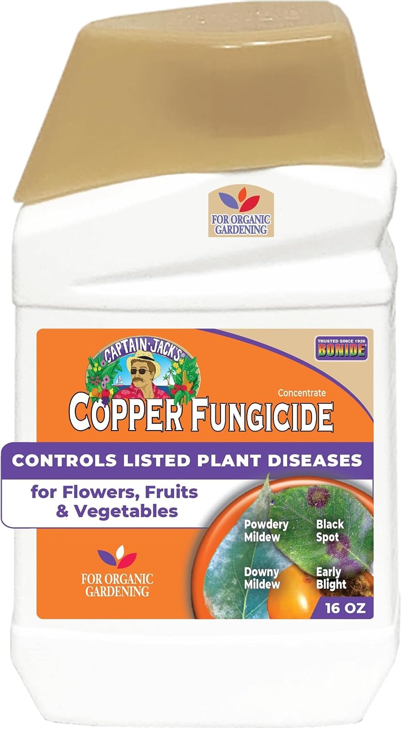 Bonide Captain Jack Copper Fungicide 16 oz Concentrated Plant Disease Control Solution for Organic Gardening | Plant Disease Control Solution, For Organic Gardening