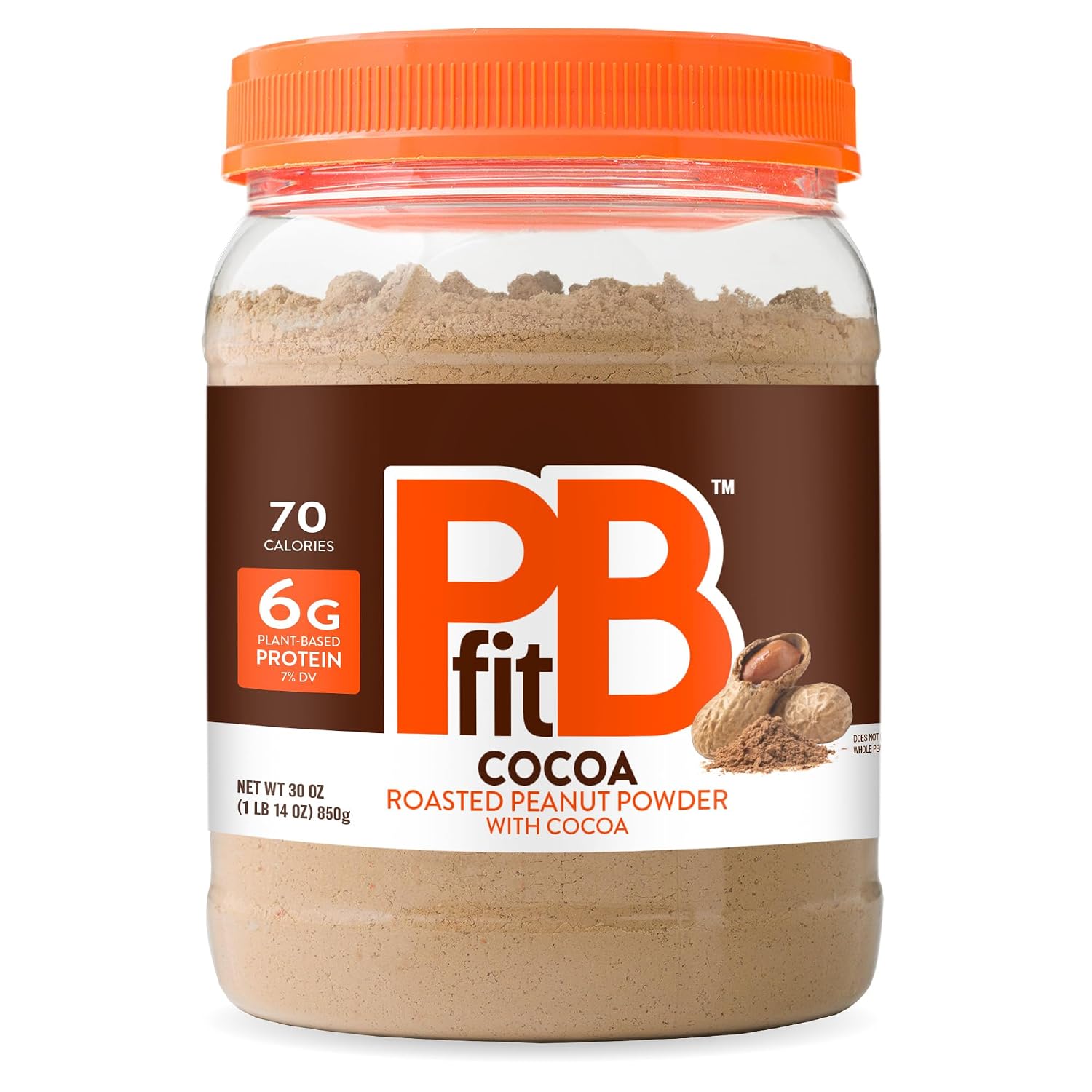 PBfit Cocoa Peanut Butter Powder 30 Oz, Peanut Spread with 6g Protein