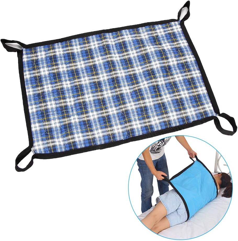Positioning Bed Pad with Handles Incontinence Bed Wetting Protection Pad Transfer Belts for Lifting Seniors Bedridden Patient Medical Sliding Board