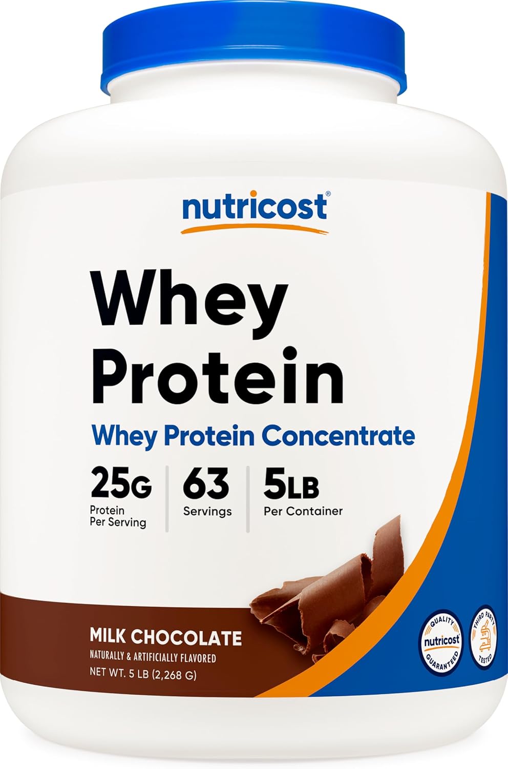 Nutricost Whey Protein Concentrate Powder (Unflavored) 2LBS, Gluten Free | GMO-Free