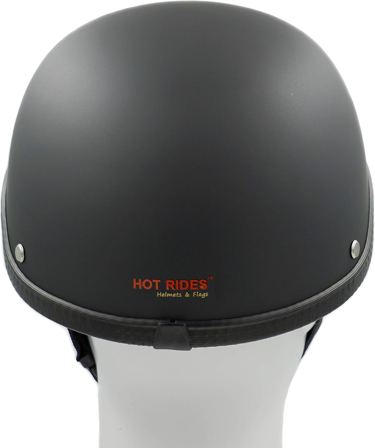 Classic ATV UTV Scooter Beanie Scull Cap Novelty (Non DOT) OSFM Flat Black