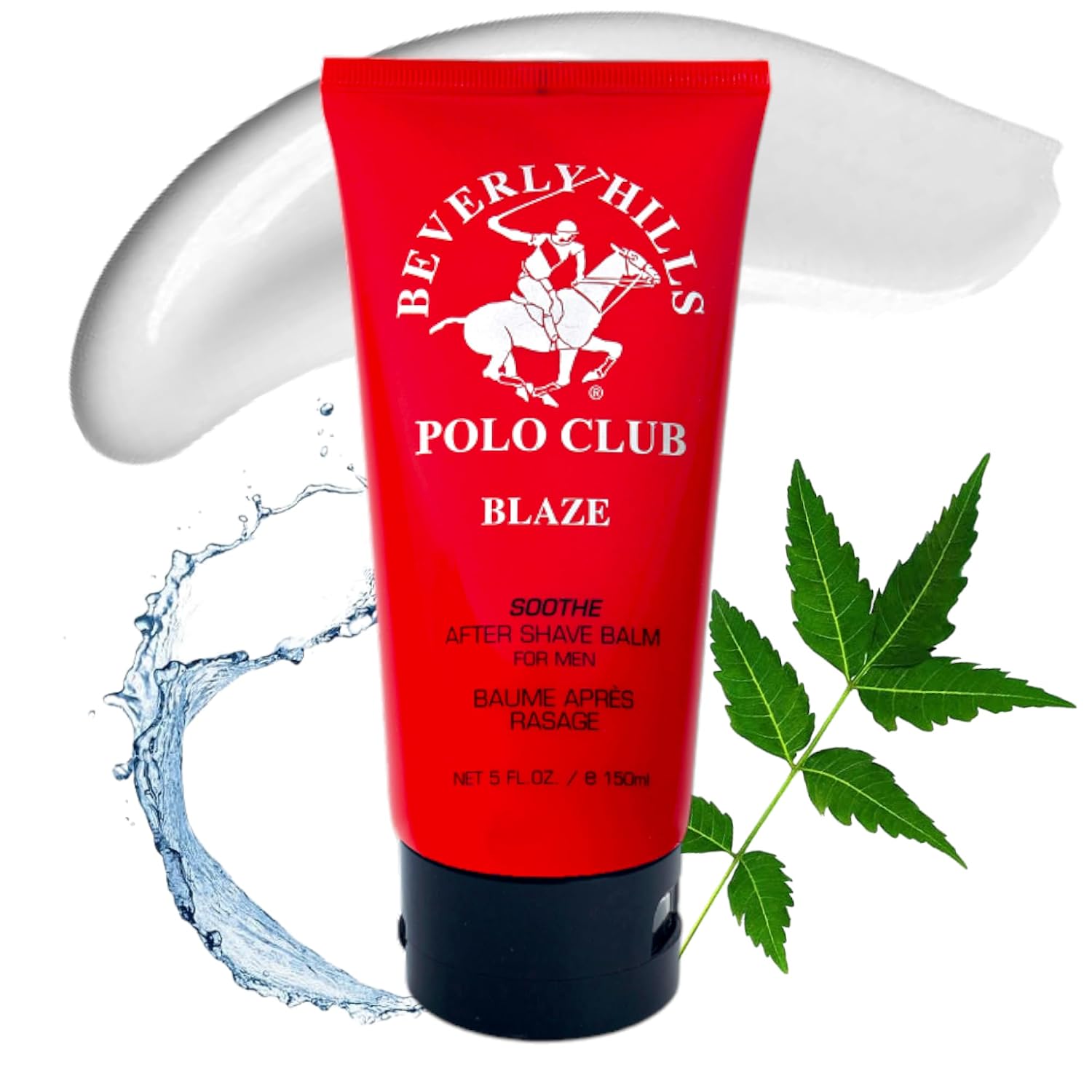 BHPC Blaze After Shave Balm for Men | Beverly Hills Polo Club Luxury Grooming | Spicy Woody Fresh Scent | Soothes