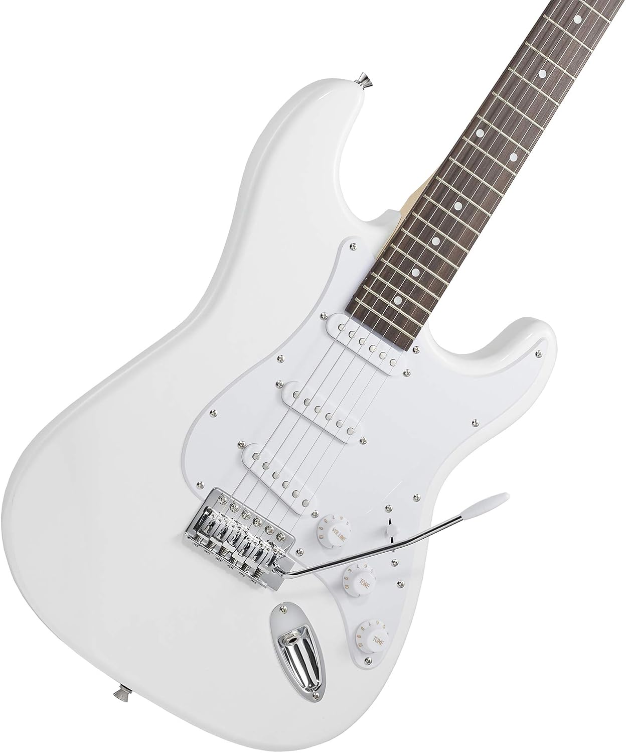 Ashthorpe 39-Inch Electric Guitar (Blue-Black), Full-Size Guitar Kit with Padded Gig Bag, Tremolo Bar, Strap, Strings, Cable, Cloth, Picks