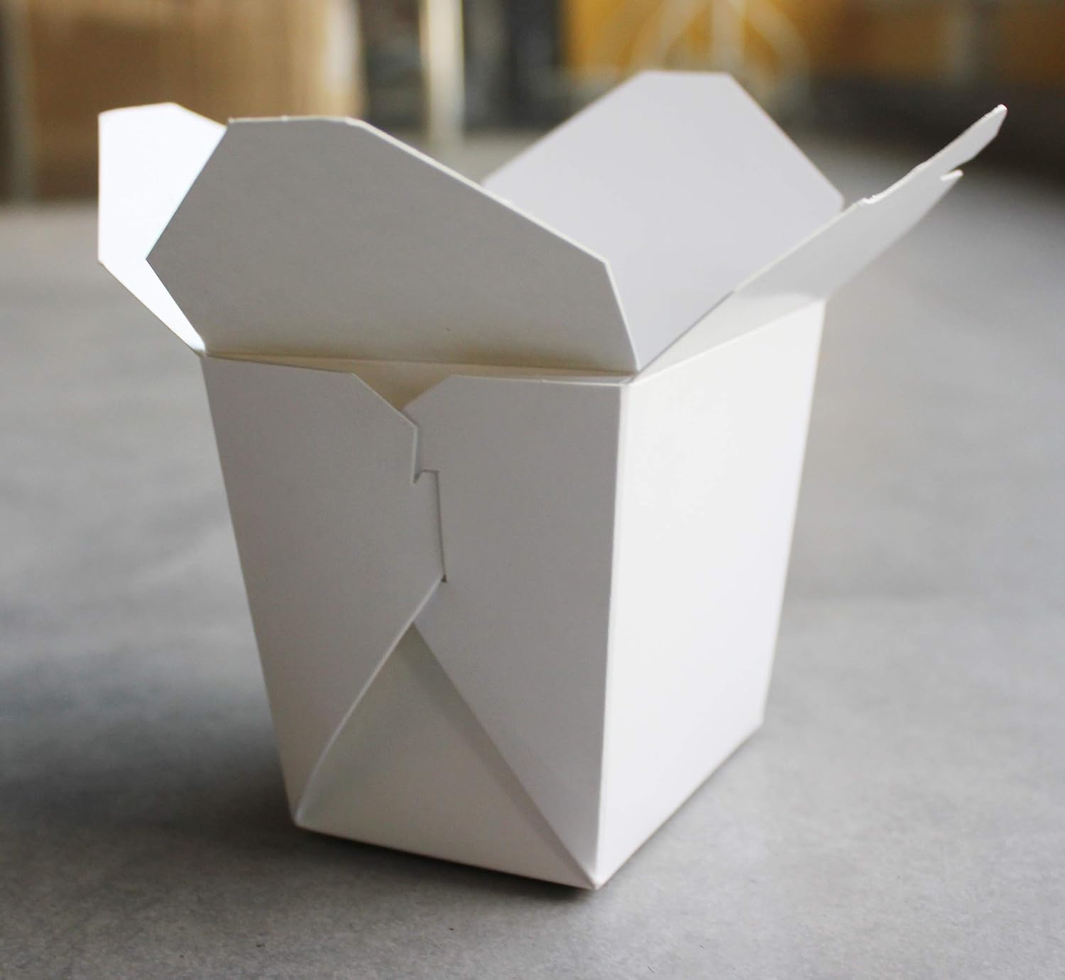 50 pack 16oz chinese white take out paper box,Noodle Take Out Food collapsible Container