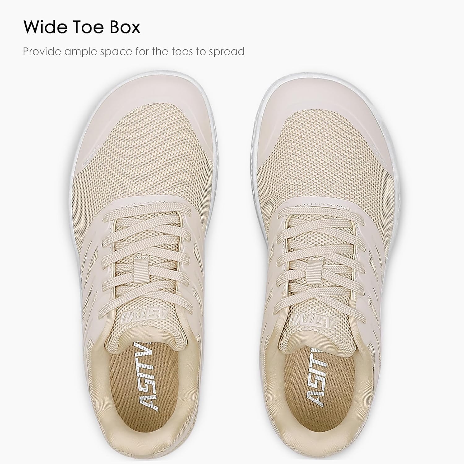 ASITVO Wide Men's Barefoot Zero Drop Sole Minimalist Sneakers Walking Shoes | Width Toe Box Cross Trainer Gym TPU Toe No-Sew Upper Grounding