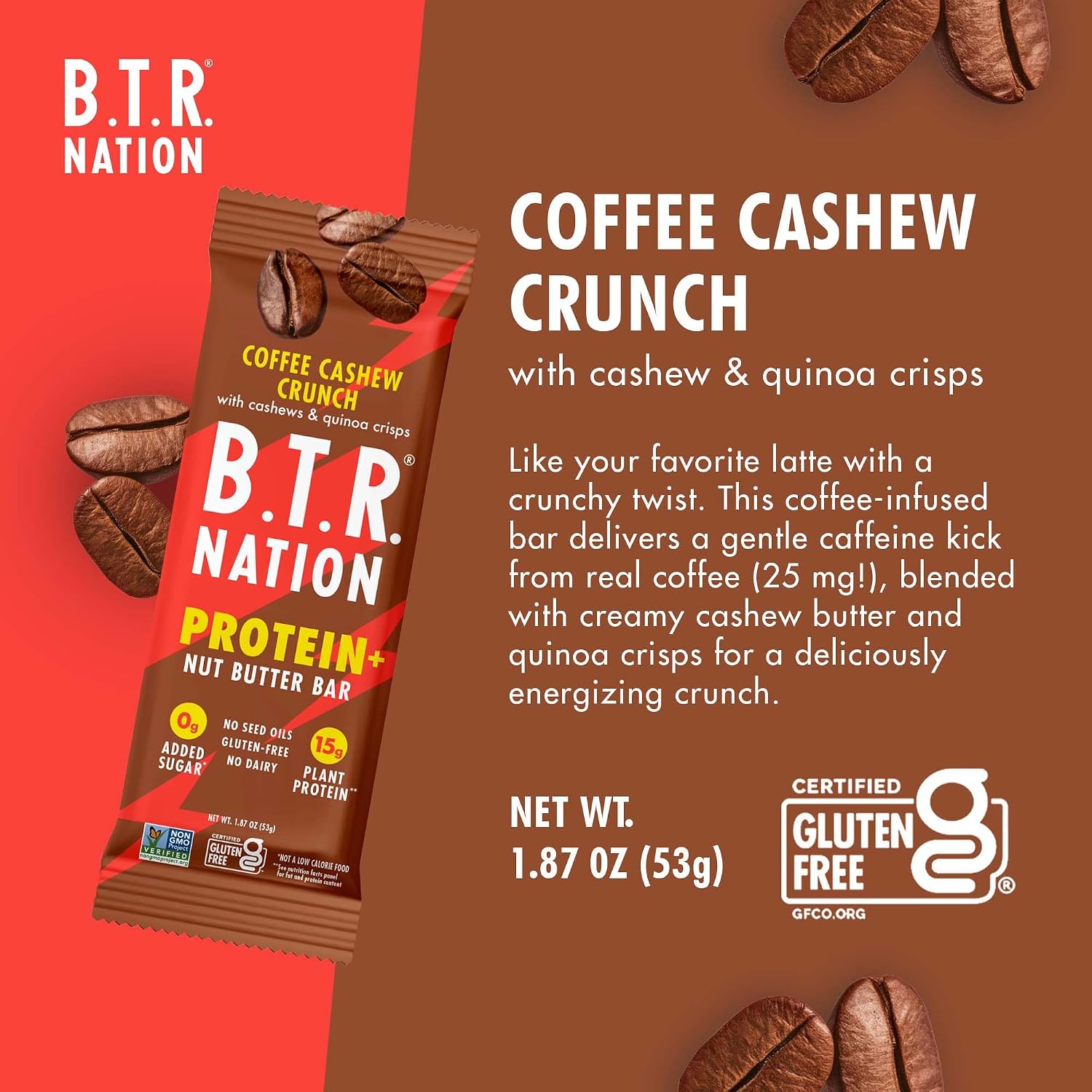B.T.R Nation - Superfood Protein Bar Dark Chocolate - Vegan - 12 Bars