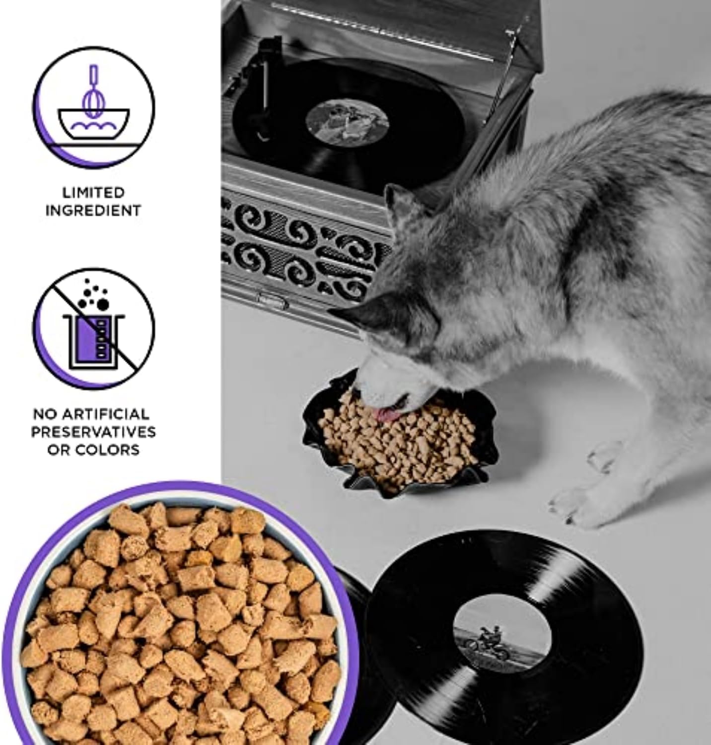 BIXBI Liberty Freeze-Dried Dog Food Topper & Treats, Beef – 98% Meat & Organs, No Refrigeration – USA Made, 26 oz