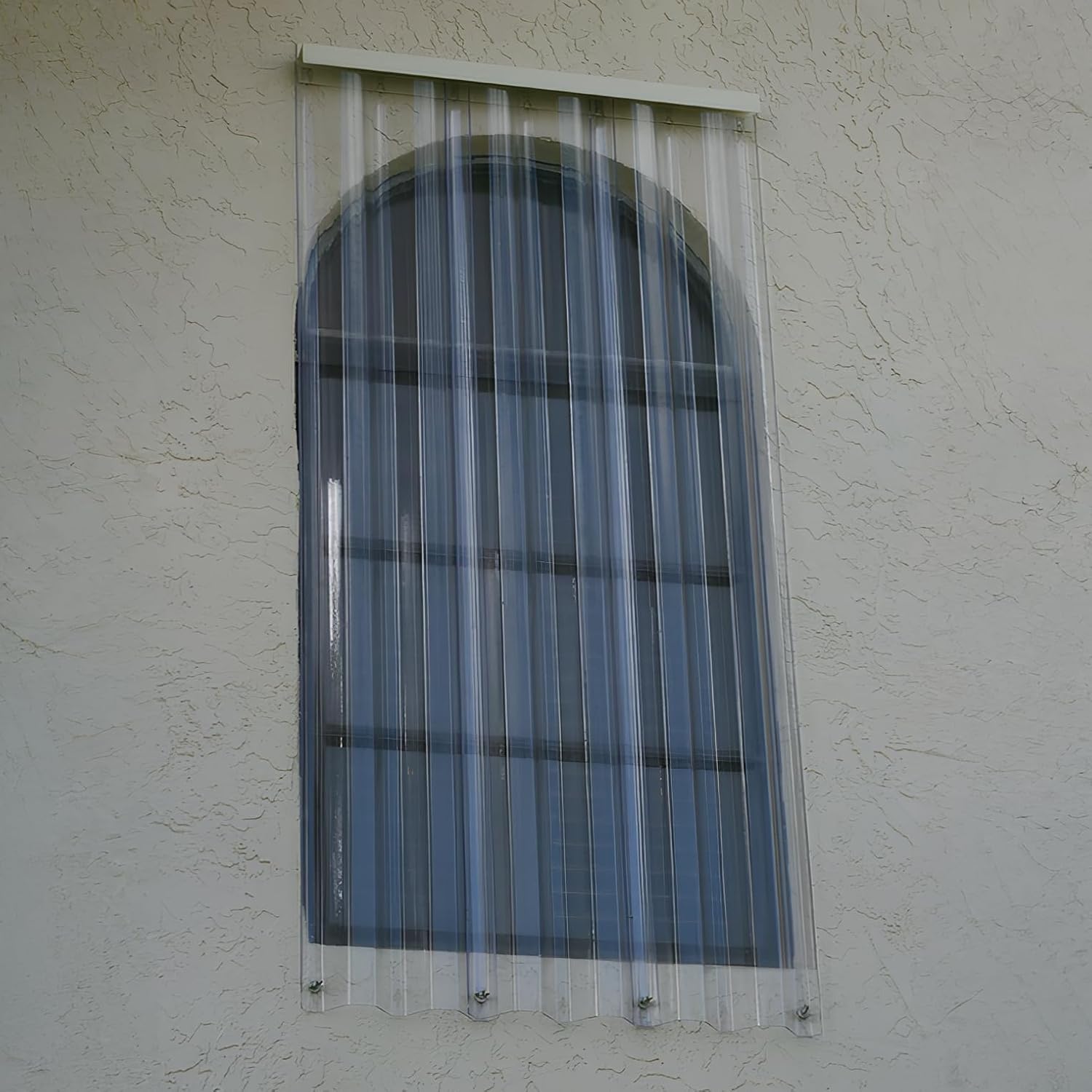Custom DIY Hurricane Shutter Panels - Custom Length x Custom Height, Overlapping Storm Panels for Window & Door Protection, Easy DIY Installation