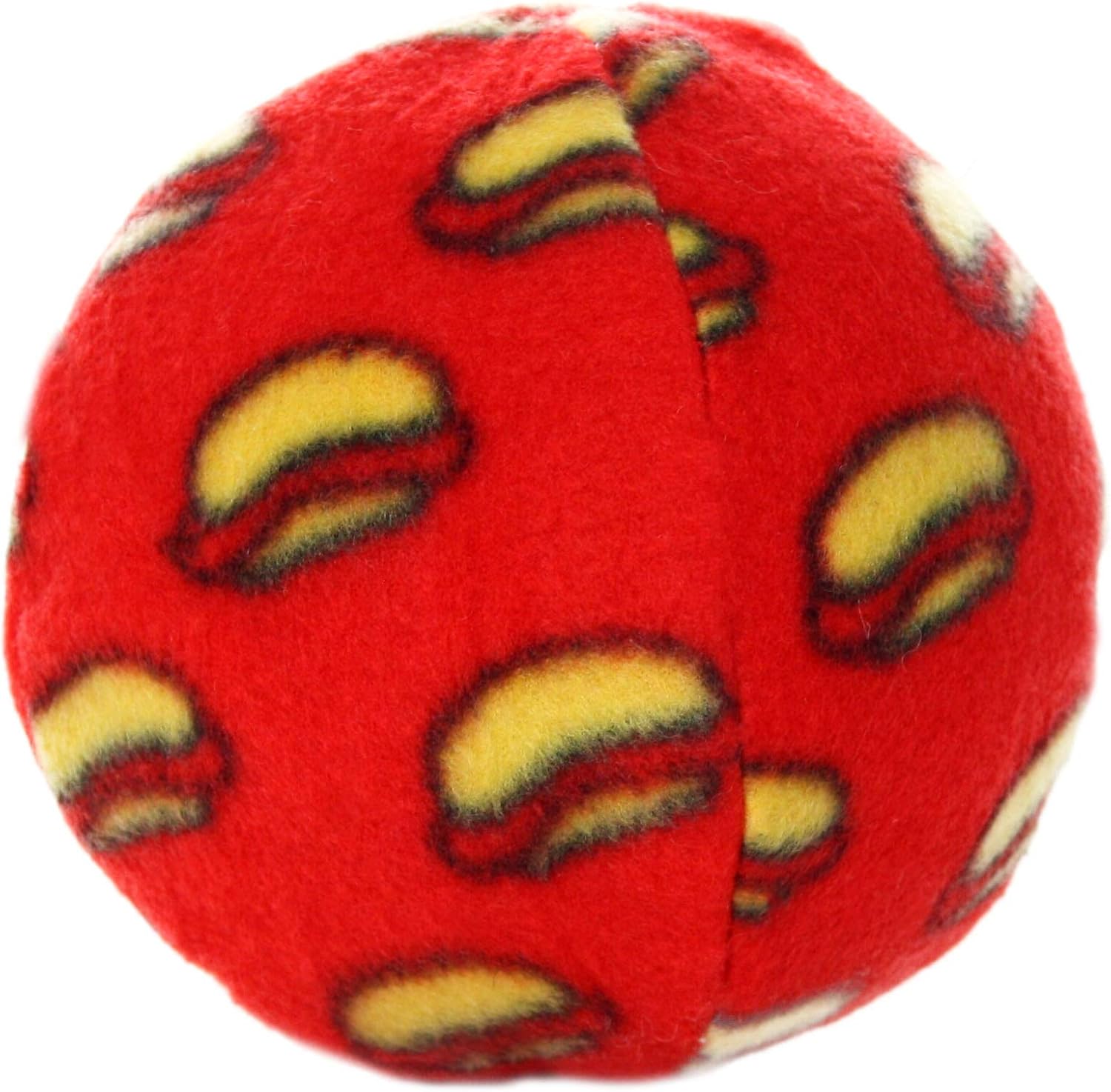 MIGHTY Tuffy 2 Pack Medium Ball Dog Toy: Ultra Durable Plush Toy with Multiple Layers & Reinforced Seams, Washable and Floats, Vinyl Ball & Fleece