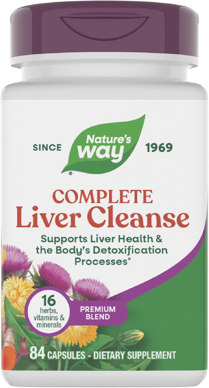 Nature's Way Complete Liver Cleanse with Milk Thistle, 84 Capsules | With Milk Thistle, Dandelion Root