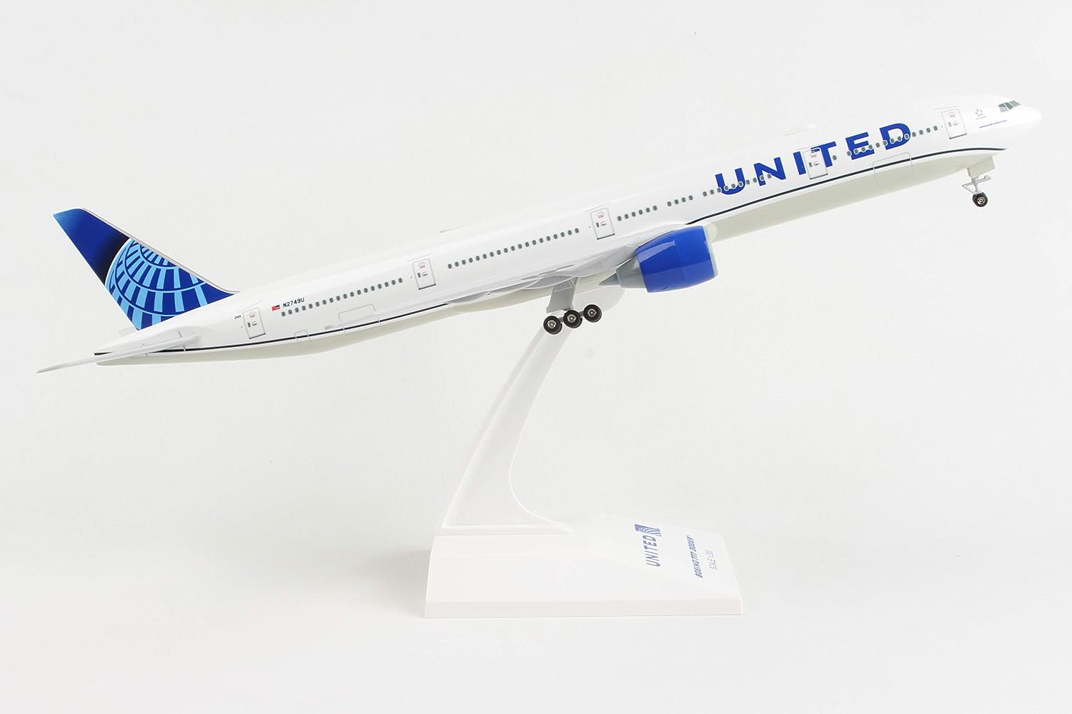 SkyMarks American Airlines Boeing 777-300 1/200 Airplane Model Kit – New Livery Highly Detailed Snap-Fit Collectible with Display Stand for Adult Collectors Ages 14+