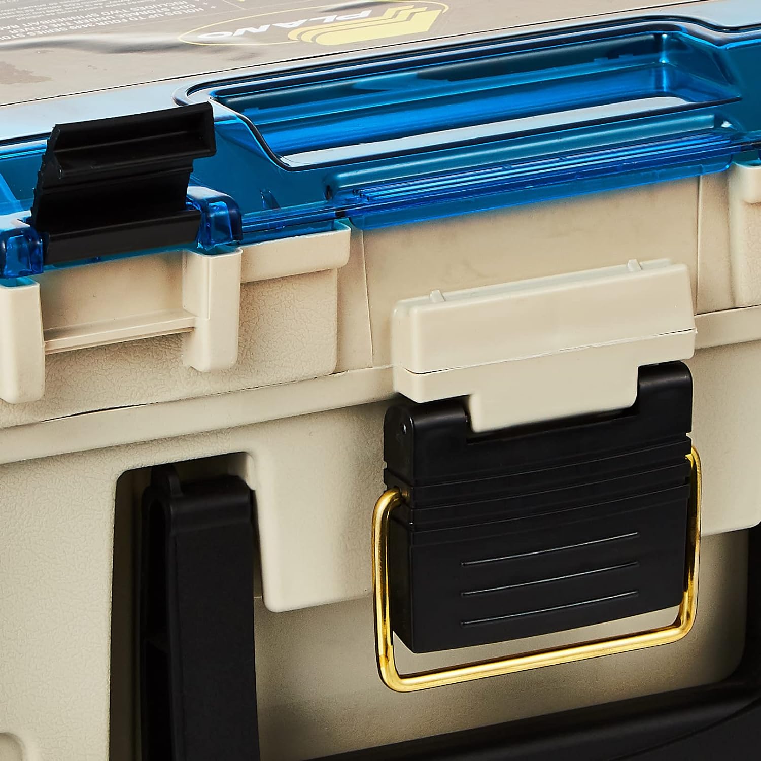 Plano 1349-00 Two Level Magnum 3449 Tackle Box, Sandstone/Blue, One Size