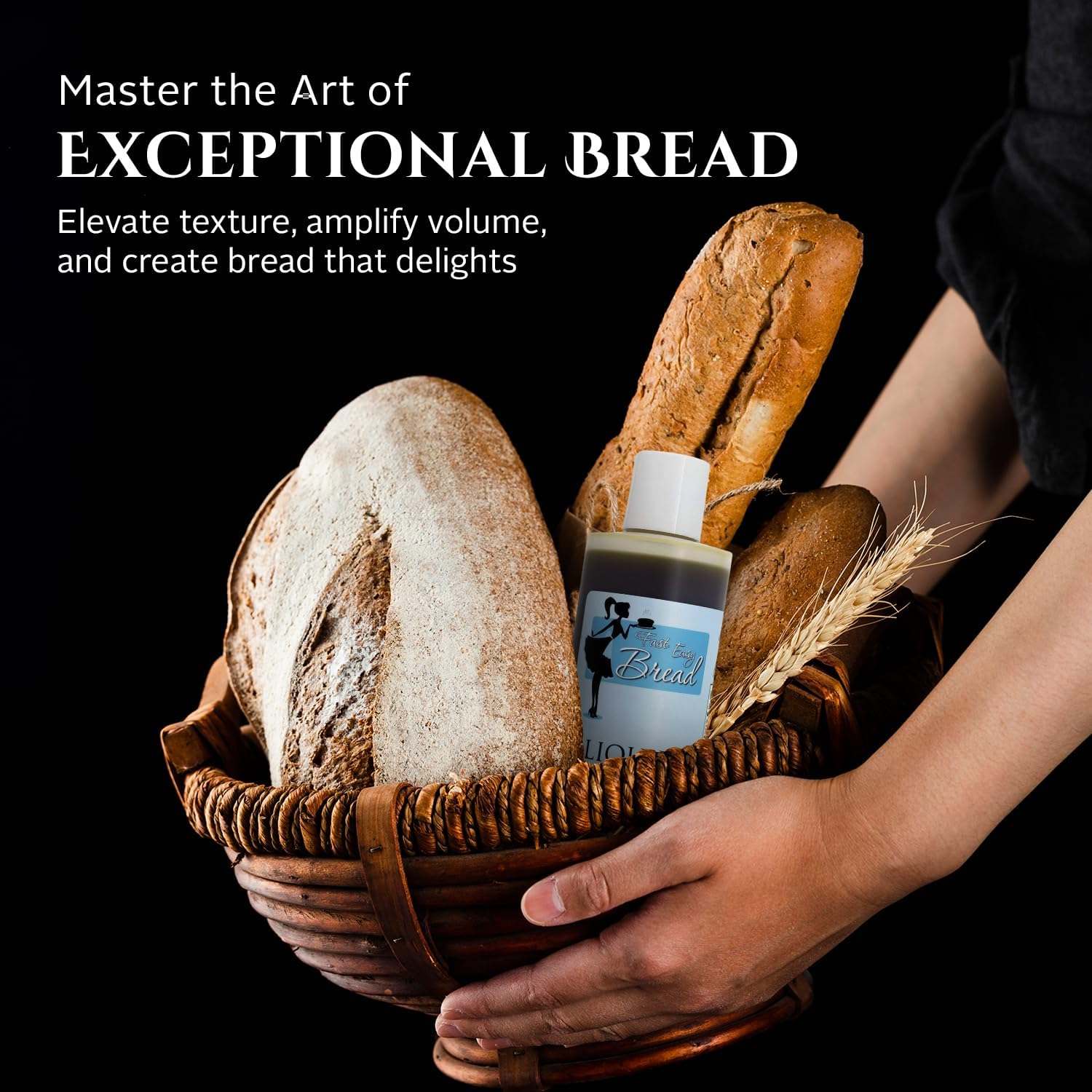 Fast Easy Bread Soy Lecithin Liquid (8 oz) | Easy-to-Use | Available in Mess-Free Squeezable Bottle | Natural Food-Grade Emulsifier | Enhances Dough