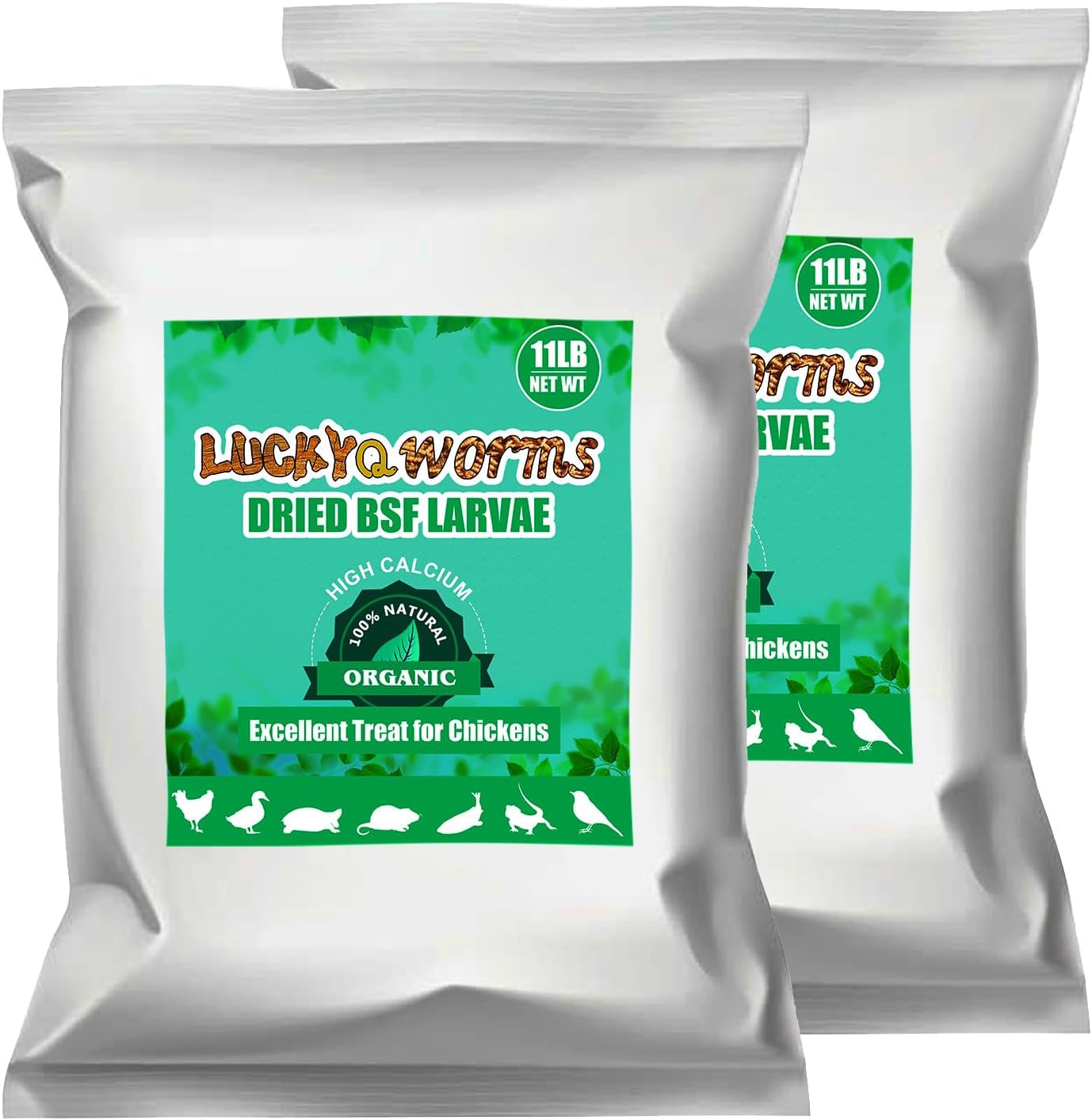 20lb Dried Mealworms for Chickens Duck High Protein Birds Treat