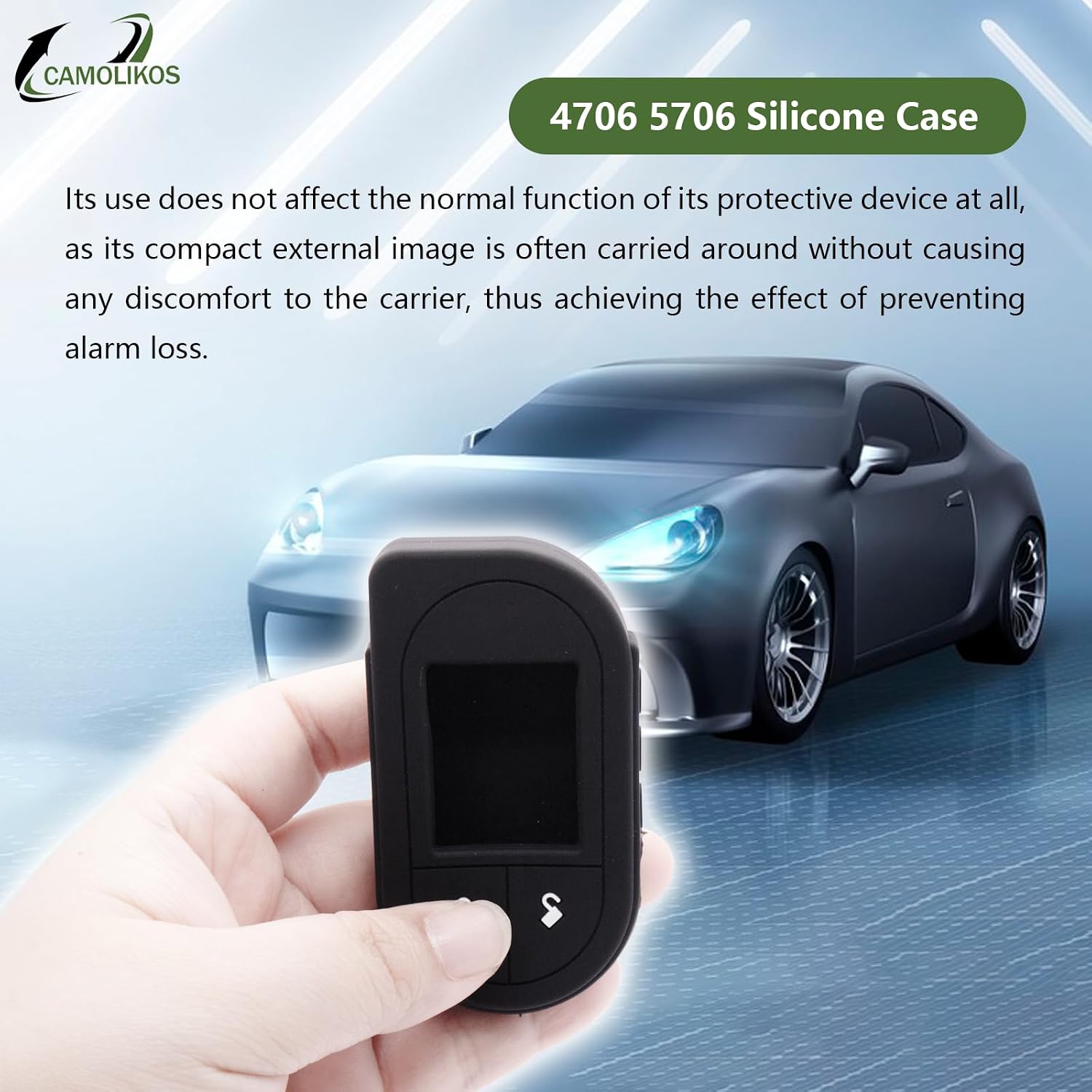 4706 5706 Silicone Case 2 Way Remote Control 7351V 7752V 7756V Fits for Viper Remote Replacement Soft Silicone Protective Cover