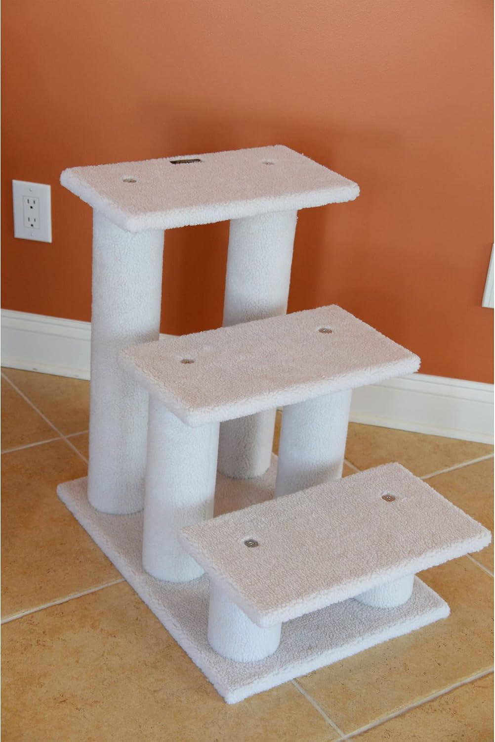 Armarkat Pet Steps, 4-steps, B4001, Ivory, 17"(W)x25"(D)x25"(H), each platform 7" Deep