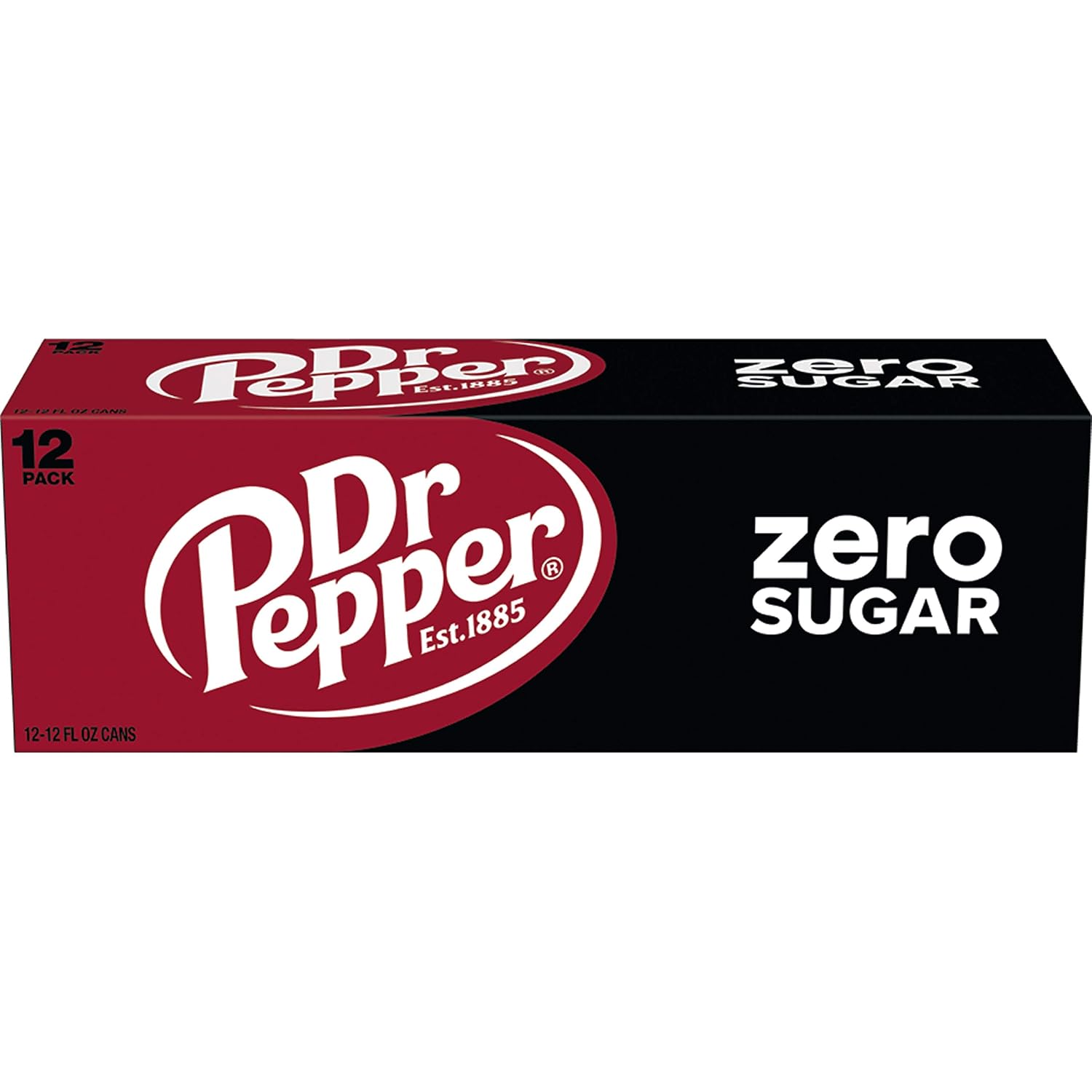 Diet Dr Pepper Soda, 12 fl oz cans, pack of 12