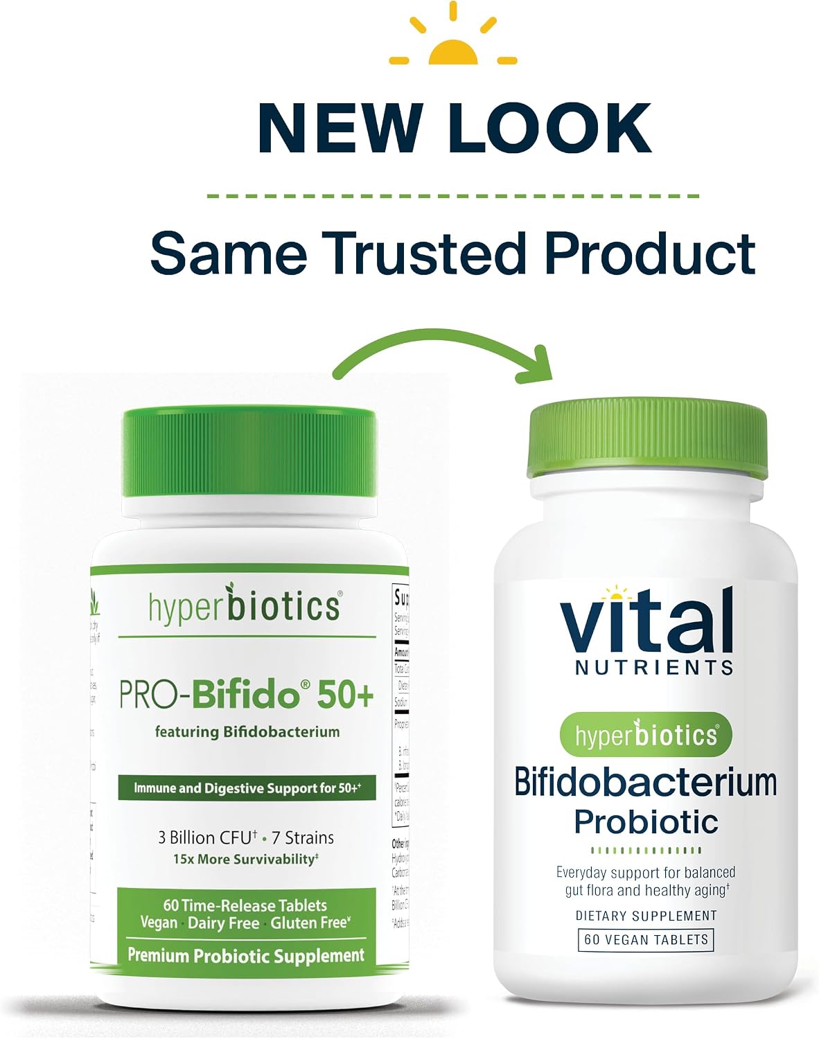 Hyperbiotics Vital Nutrients Bifidobacterium Probiotic | 7 Targeted Strains | Supports Immune and Digestive Health for Older Adults | Shelf-Stable