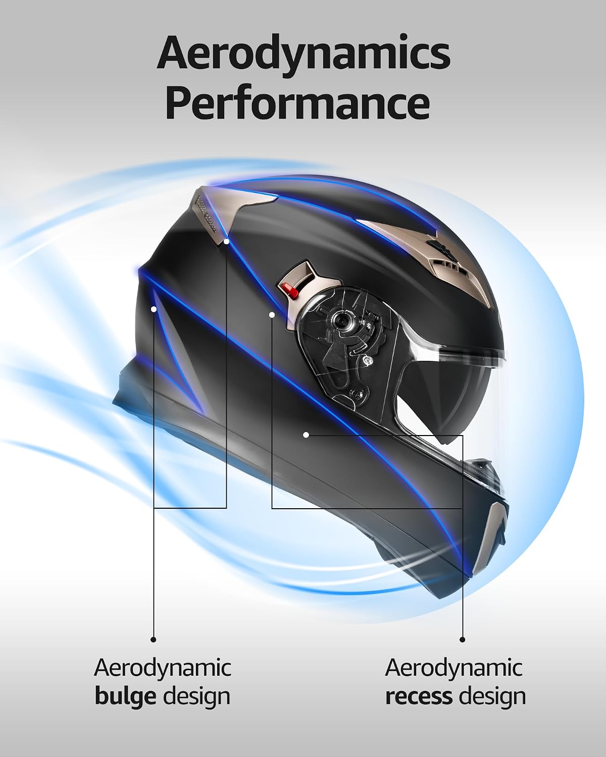 Motorcycle Full Face Helmet DOT Approved - YEMA Helmet YM-829 Motorbike Moped Street Bike Racing Casco Moto Helmet with Sun Visor for Adult,Youth Men and Women