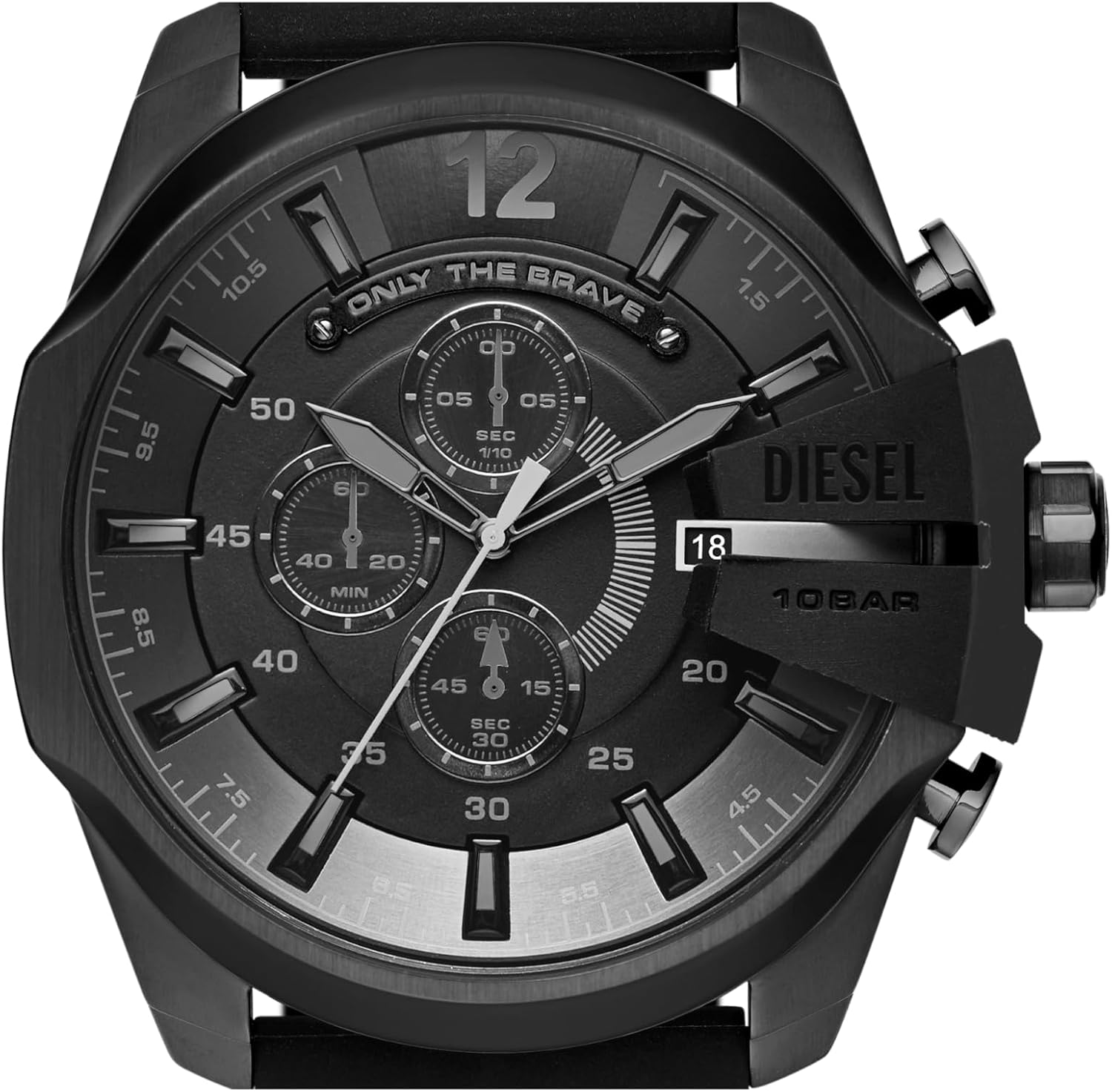 Diesel Mega Chief Watch for Men, Chronograph Men's Watch