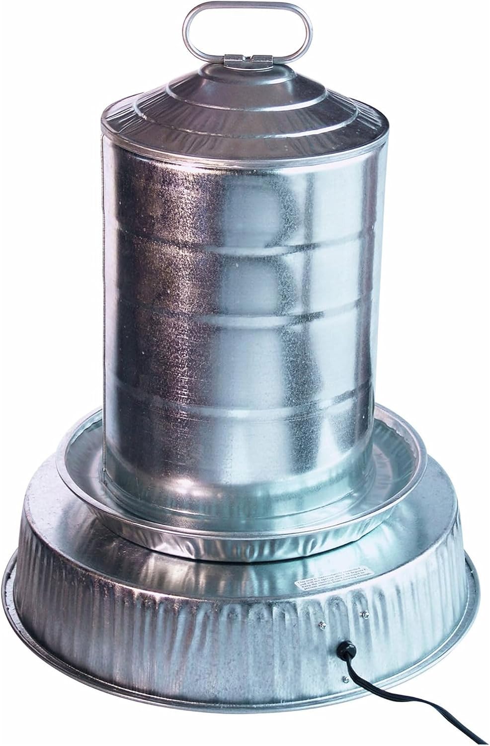 Farm Innovators Heated Poultry Waterer Base, 125 Watts, Metallic, 3-Pack