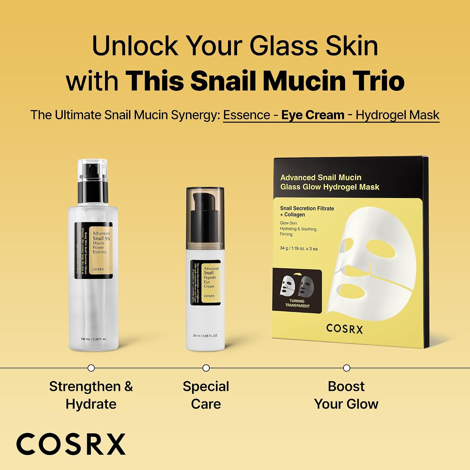 COSRX Snail Mucin Peptide Under Eye Cream for Anti-aging, 0.84 oz