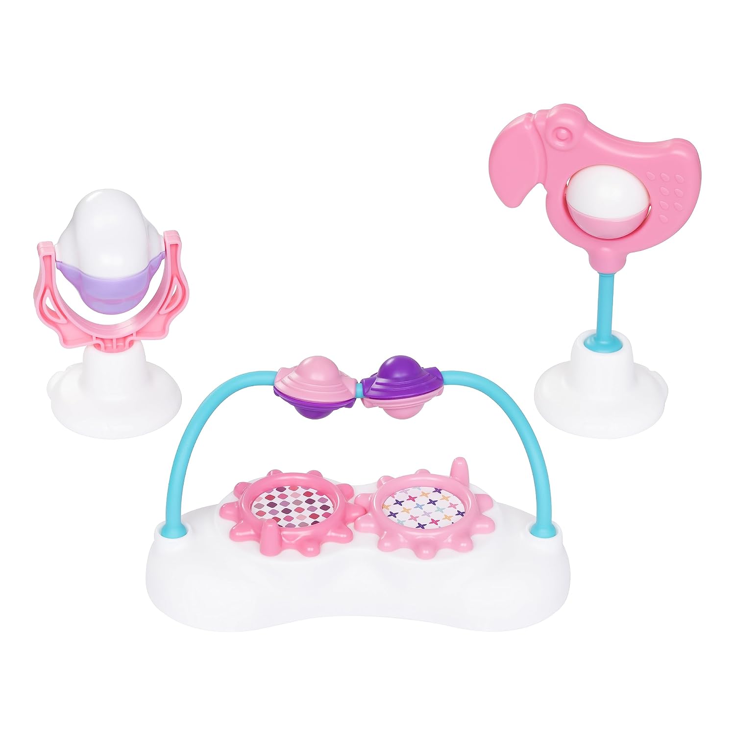 Smart Steps Trend Activity Walker with Removeable Toy Bar, Multi-Directional Front Wheels, Tray, Adjustable Height and Flat Fold Frame for Storage, Ages 6 Months +, Emily Pink
