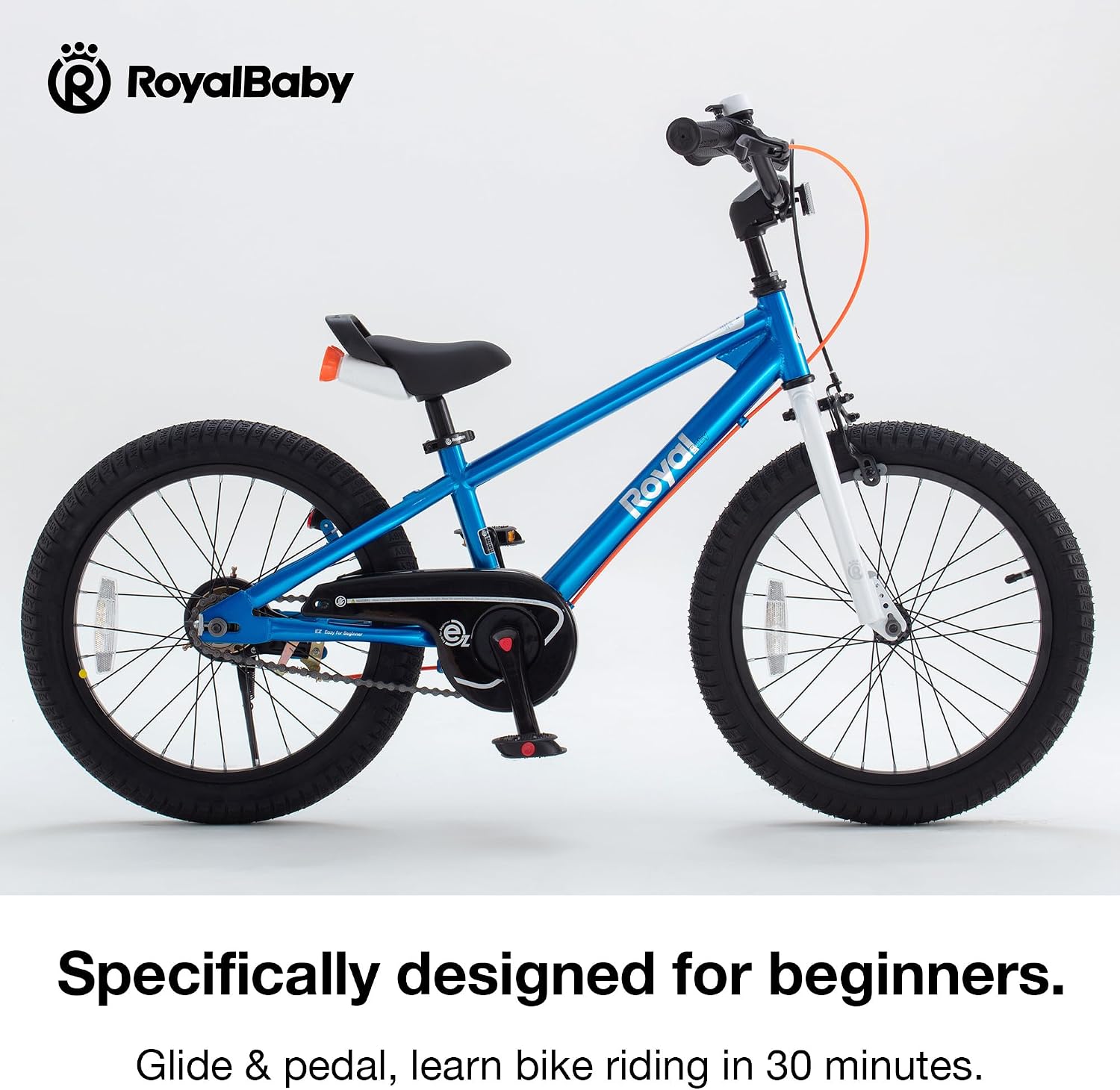 RoyalBaby EZ Kids Bike 12 14 16 18 20 Inch Balance Pedal 2-in-1 Training Bicycle Boys Girls Ages 3 to 12 Years Easy Learn for Beginners