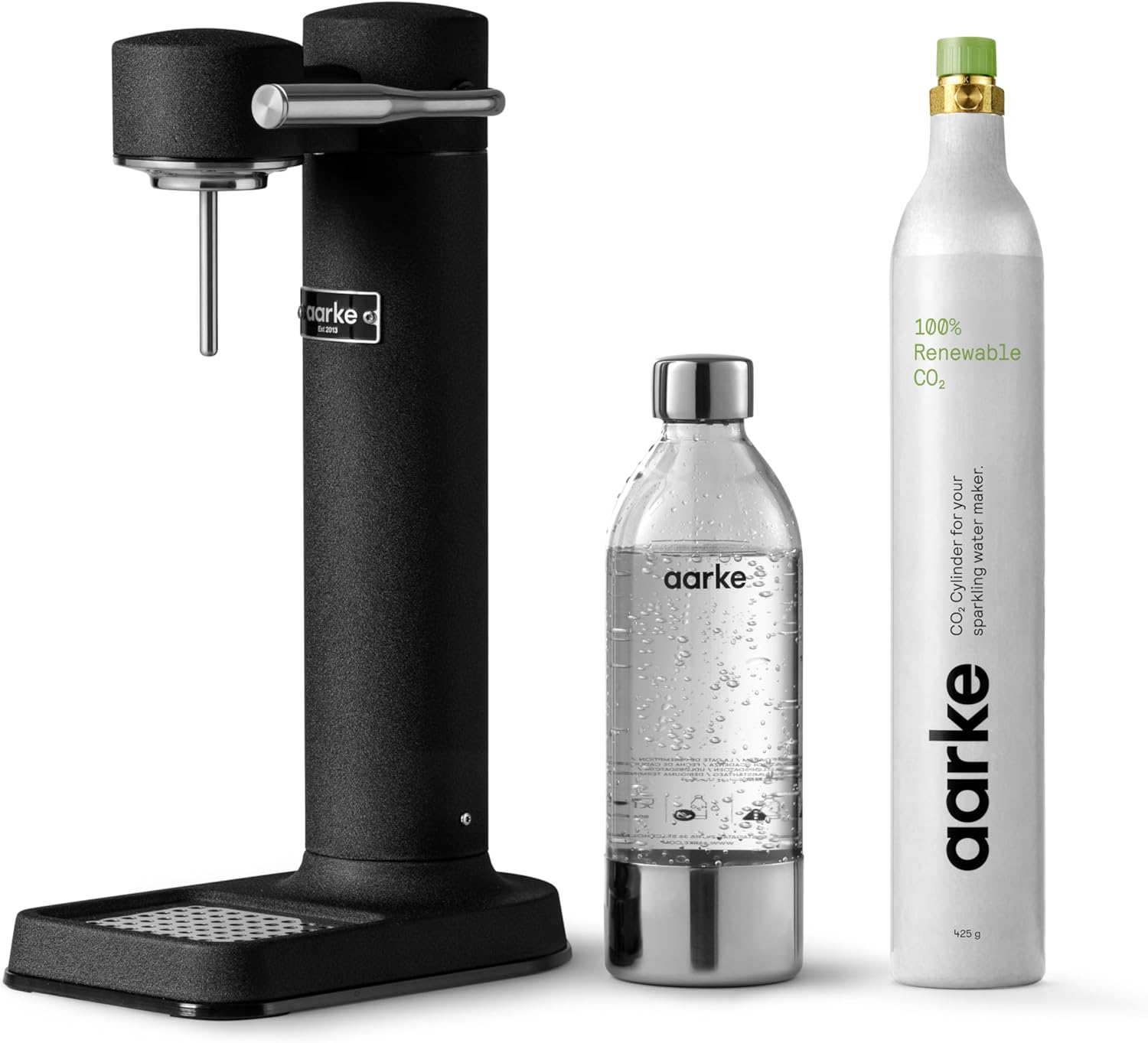 Aarke Carbonator 3 - Premium Sparkling Water Maker, Matte Black