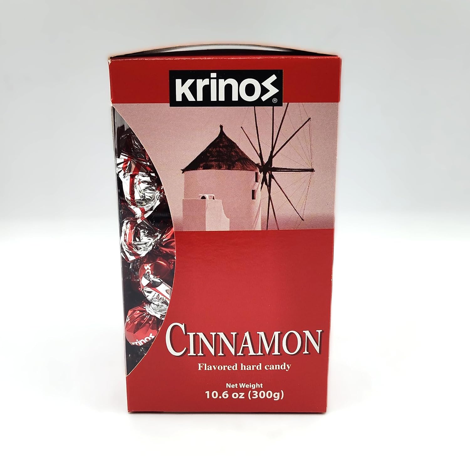 Krinos Cinnamon Candy - Hard Candy Imported from Greece, 10.6 oz | Natural flavors of cinnamon. Imported from Greece. Ideal as a after-meal palate cleanser and sharing at parties and gifts.