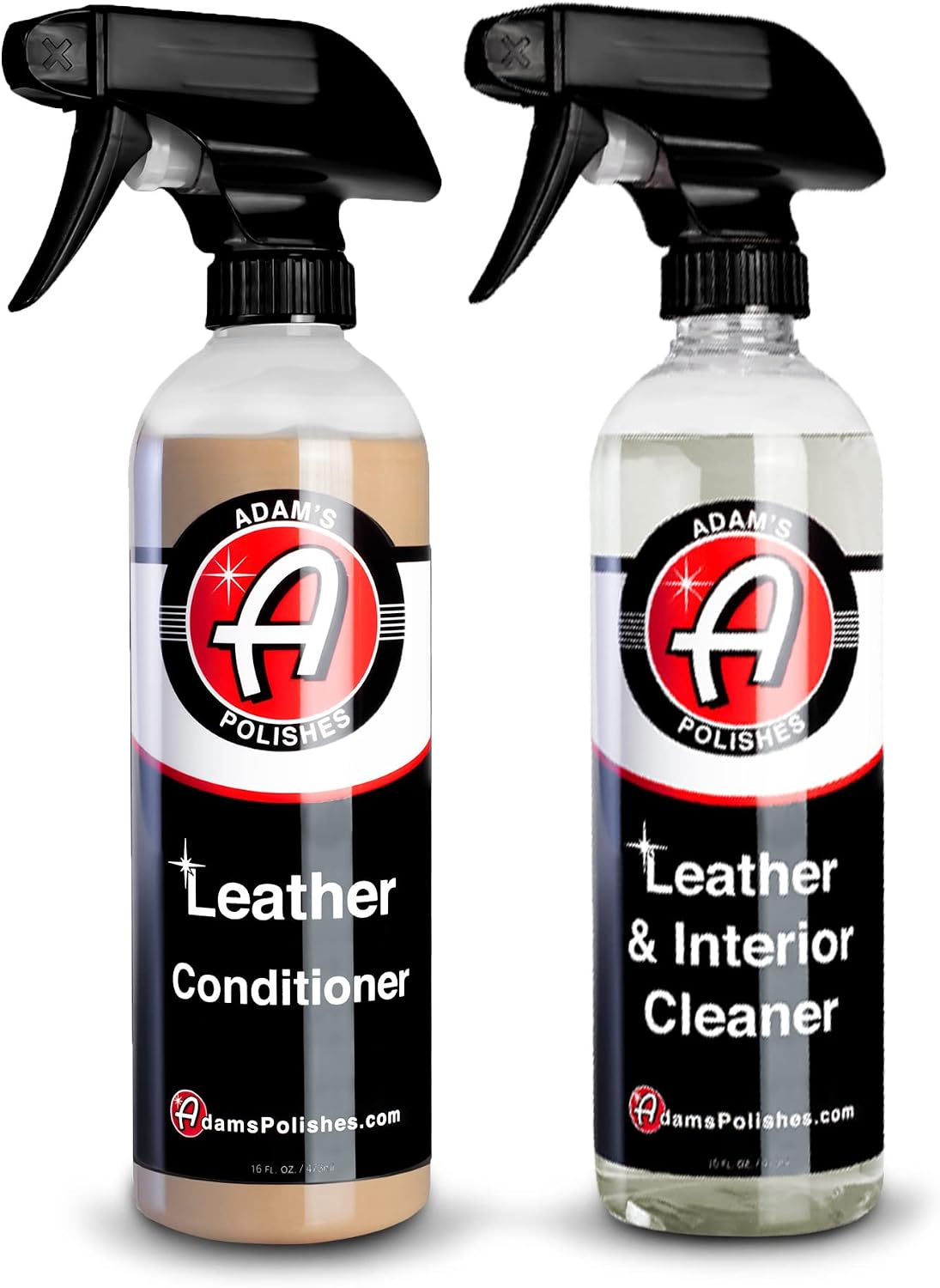Adam's Polishes Leather Care Kit - Leather Cleaner & Conditioner Car Cleaning Supplies | UV Protection for Interior Accessories Steering Wheel Seat