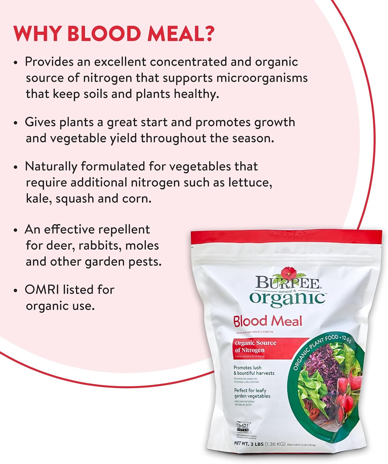 Burpee Natural Purpose Granular 4-Lb Organic Food for Growing Strong Plants | Good for Vegetable Garden, Flower Garden & Seed Starting, 4 lb, 4lb. Bag