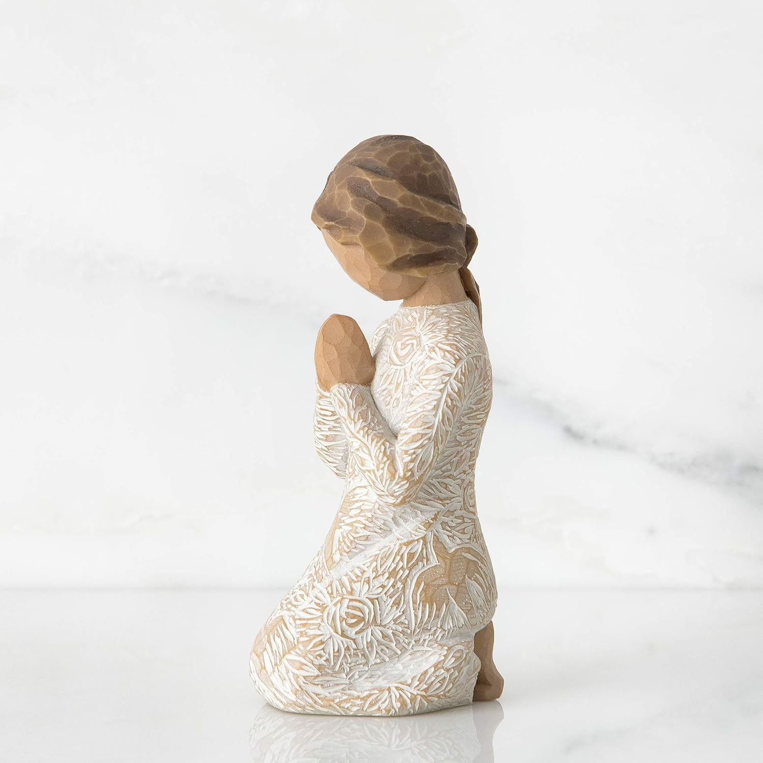 Willow Tree Quietly, Sculpted Hand-Painted Figure | Cast from a Susan Lordi Original Carving, Gift Offering Comfort, Peace, Support and Inner Strength, Includes Enclosure Card