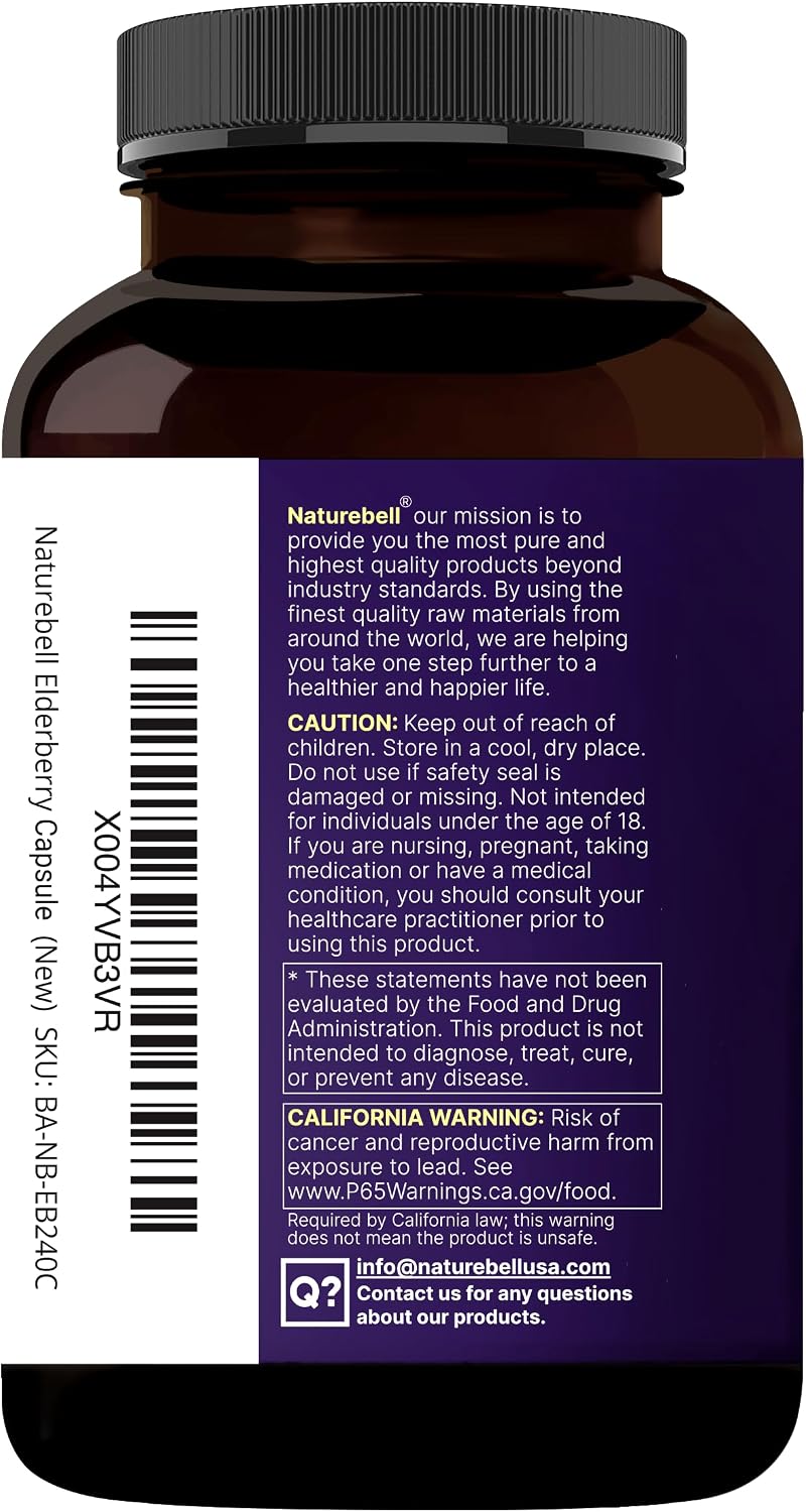 NatureBell Elderberry with Vitamin C, Zinc & Quercetin