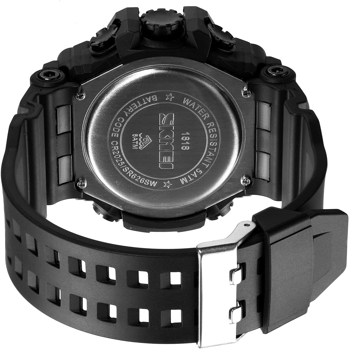 FANMIS Men's Analog Digital Sport Watch Military Dual Display 50M LED Watch | Men's Dual Display Sports Watches With Led Backlight Alarm Stopwatch 12/24h Time Outdoor Running Swimming