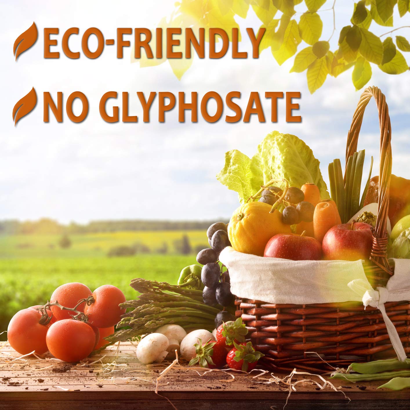 Natural Weed Killer Spray, No Glyphosate, Results in Less Than 24-Hours (128 oz Gallon)