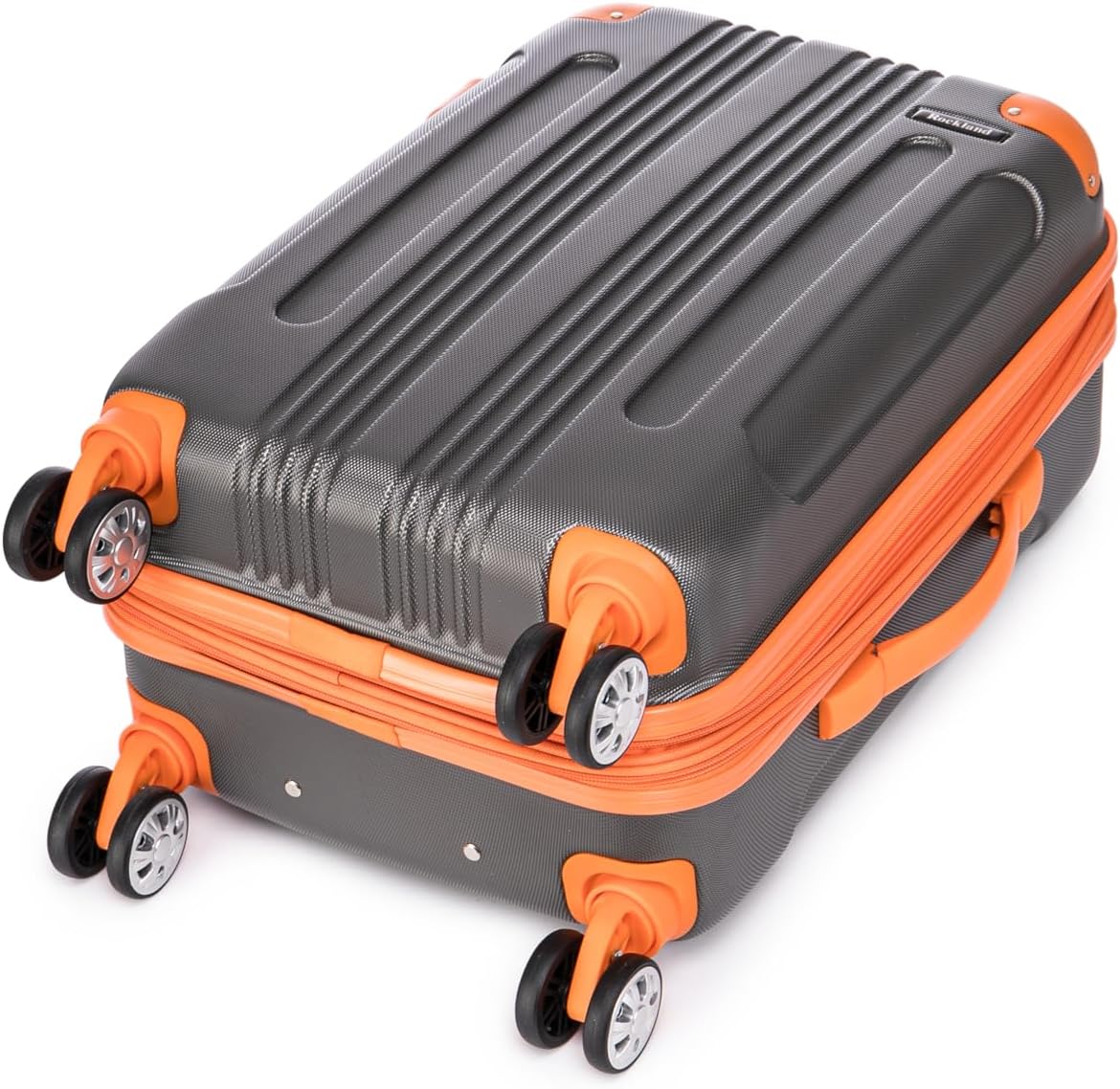 Rockland London Hardside Spinner Wheel Luggage, White, 3-Piece Set (20/24/28)
