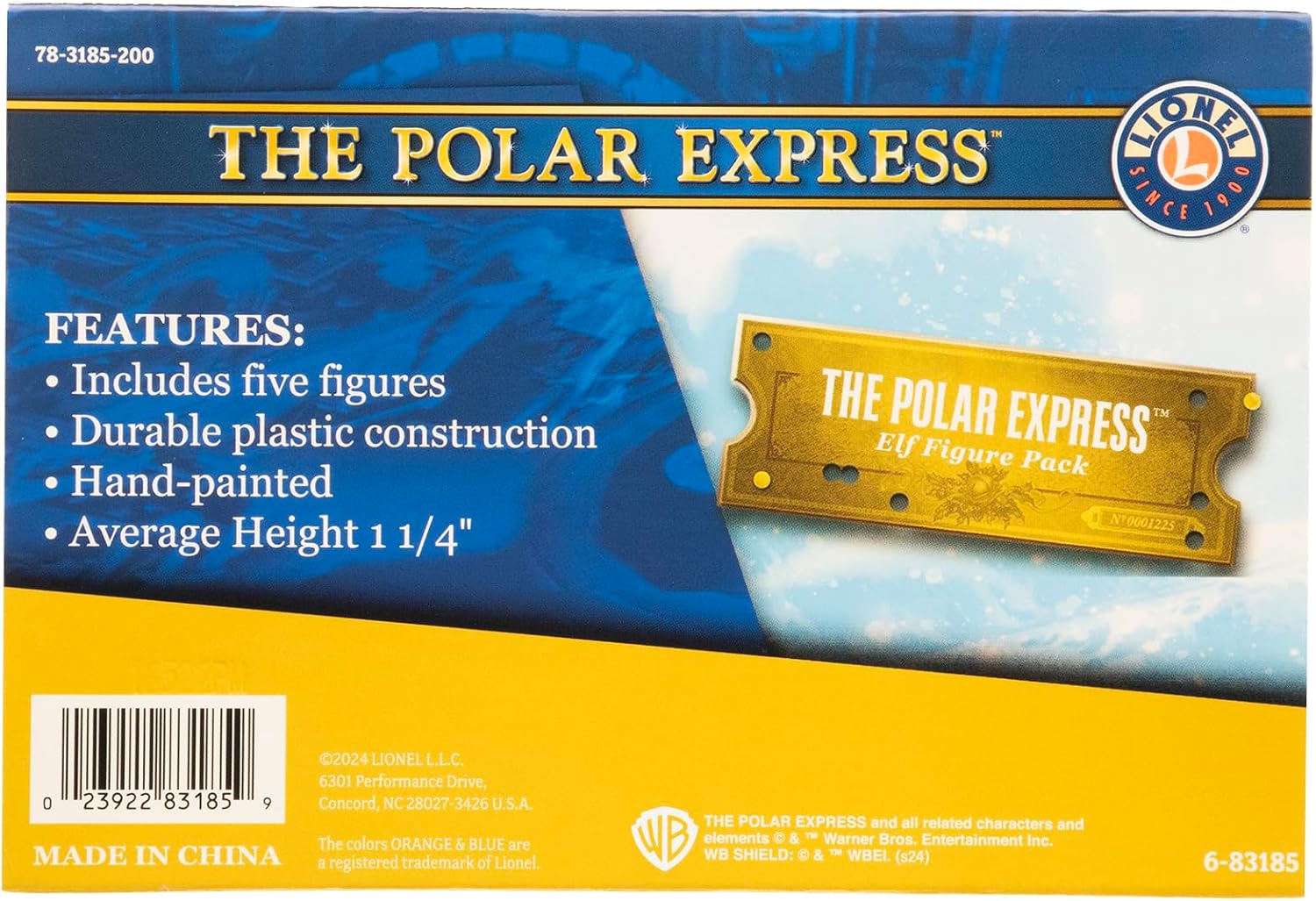 Lionel Trains - The Polar Express People Pack, O Gauge, People: Santa, Billy, Hero Girl, Hobo