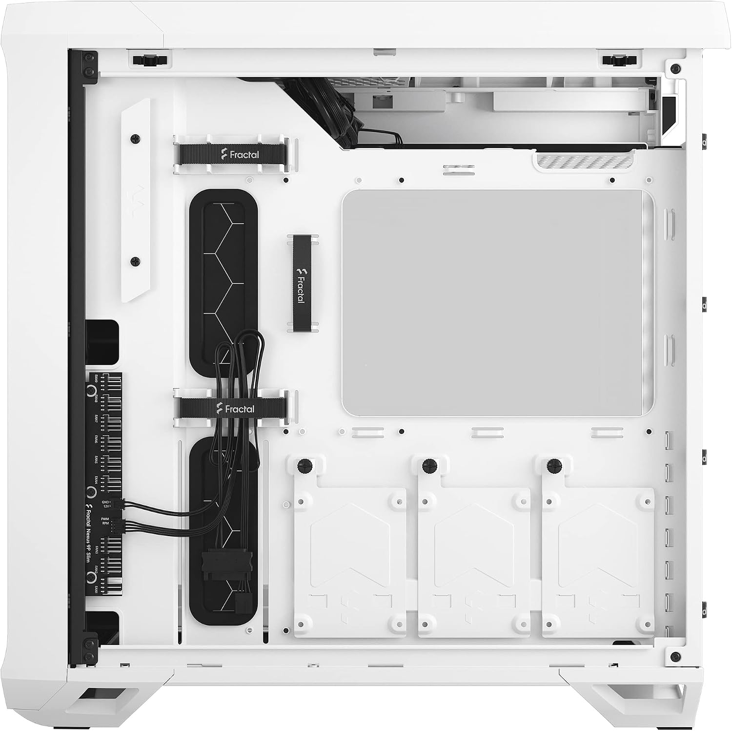 Fractal Design Torrent Compact RGB Black - Light Tint Tempered Glass Side Panels - Open Grille for Maximum air Intake - Two 180mm RGB PWM Fans