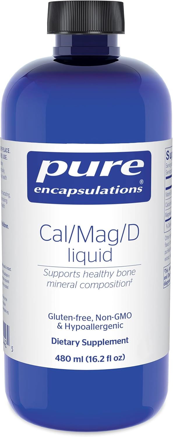 Pure Encapsulations Cal/Mag/D Liquid | Calcium, Magnesium and Vitamin D in a Convenient Liquid Form | 16.2 fl. oz. | Calcium