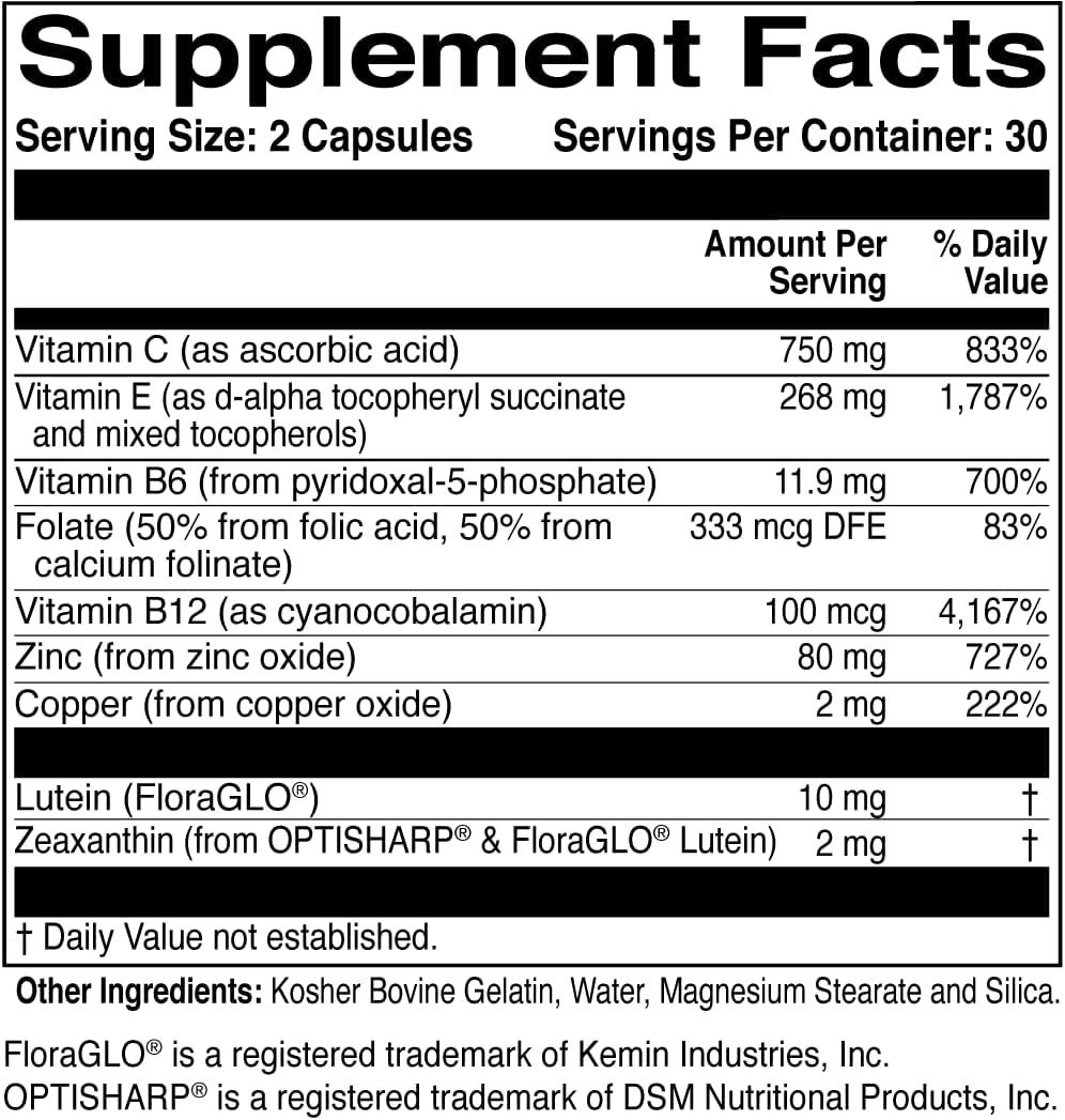 ScienceBased Health MacularProtect AREDS 2 Formula – Eye Health Vitamin & Mineral Supplement with Lutein