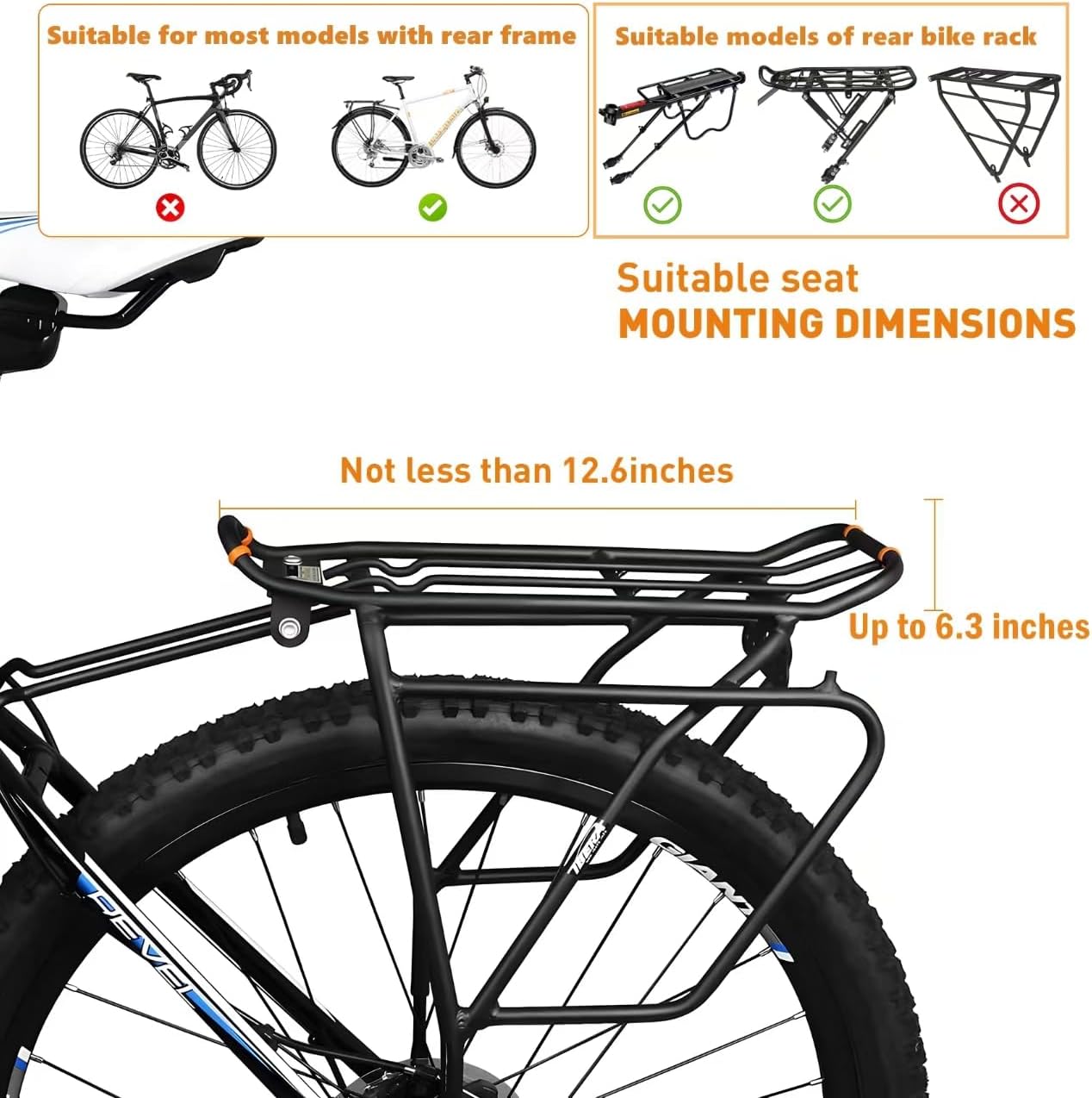 Bicycle Rear Seat Cushion Armrest Footrest Set, Kid Child Carrier Bicycle Baby Seat, Including Cushion and Backrest, Armrest Handrail, Footrests, Bell