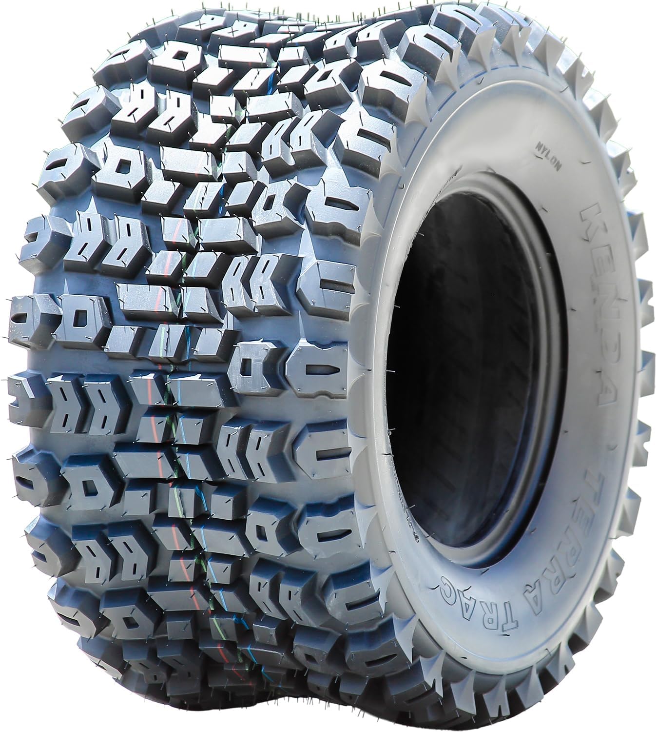 Kenda Terra Trac Front/Rear 6 Ply 22-11.00-10 K502 Lawn & Garden/Turf Tire | ATV & UTV All Terrain All Season Traction 102A3 Rated 6 Ply Bias Construction Black Sidewall Tire