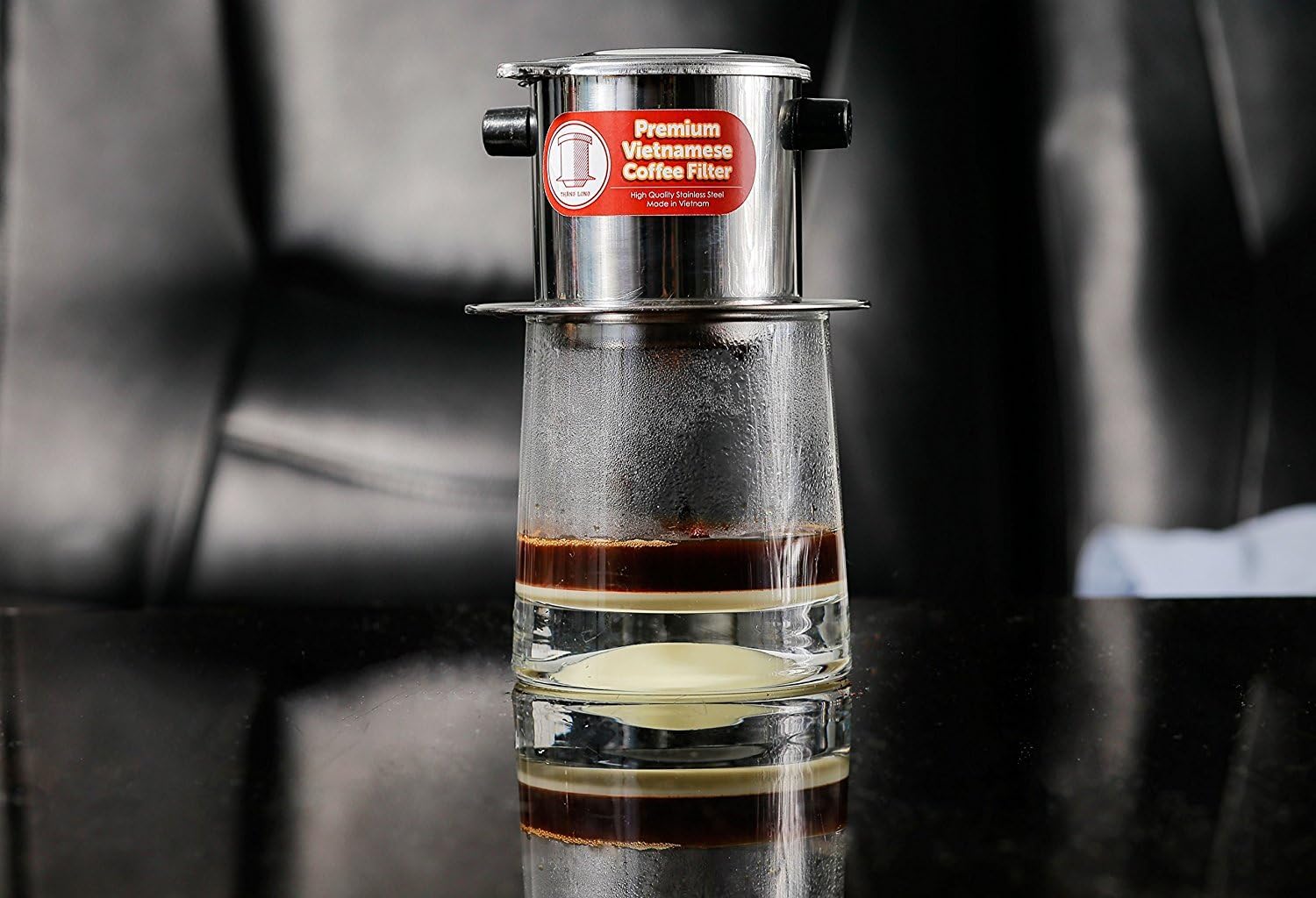 Vietnamese Drip Coffee Maker Filter. Single Cup Serve. Inox. 6 oz Small Stainless Steel