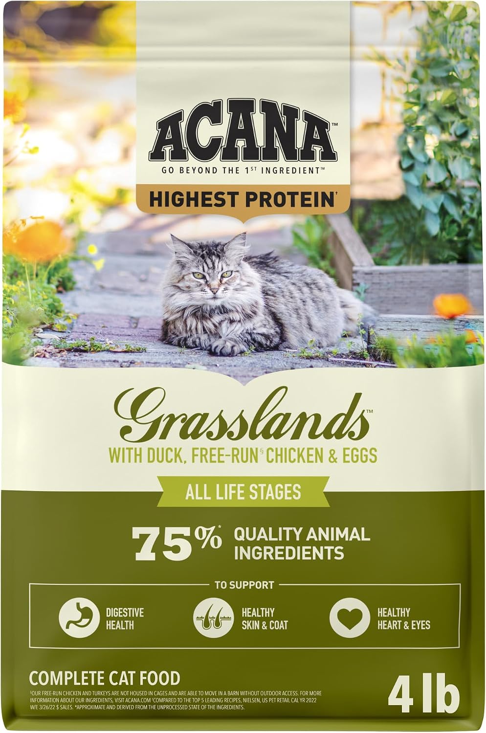 ACANA Grain-Free Dry Cat Food Meadowlands Recipe 4lb Bag