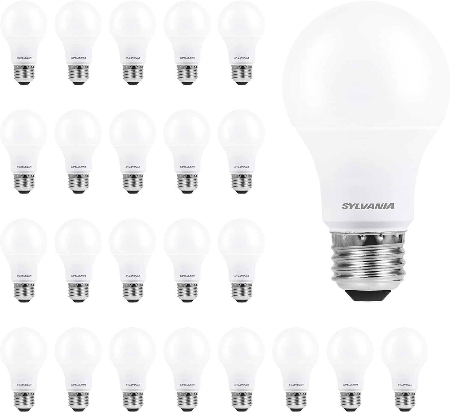 Sylvania ECO LED Light Bulb, A19, 100W Equivalent, Efficient 14.5W, 7 Year, 1450 Lumens, Frosted, 5000K, Daylight - 6 Pack (40884)