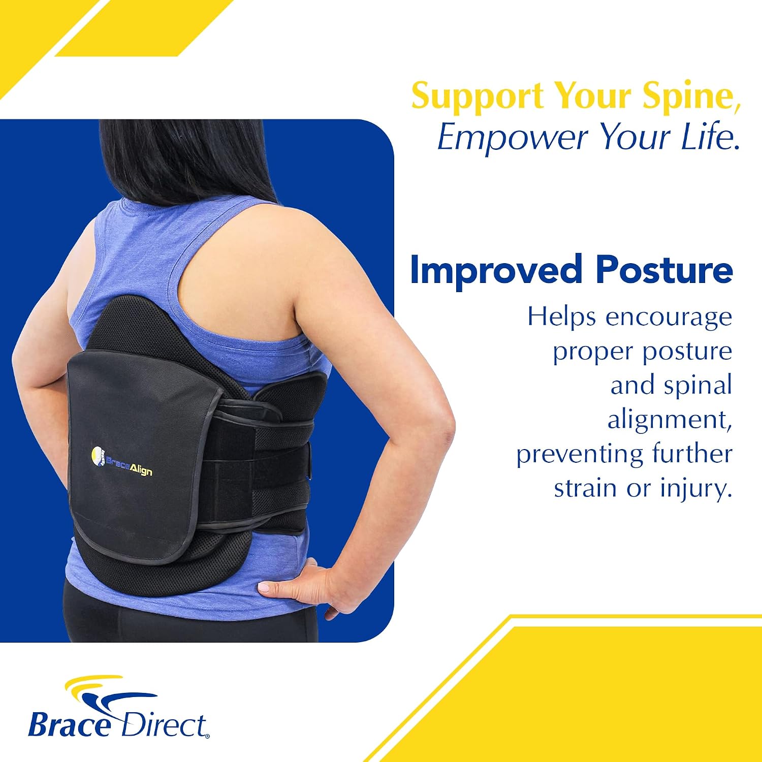 VertebrAlign LSO, Lumbar Back Brace, Herniated Disc, L0650 | Adjustable lumbar support brace eases bulging disc, sciatica, spinal stenosis & post-op back pain. Men & women. L0631, L0648