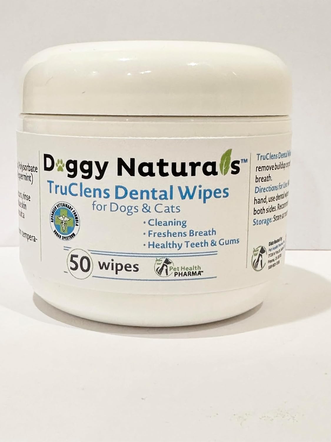 Truseb | Dental TRUCLENS Wipes for Dogs and Cats (50ct Wipes)