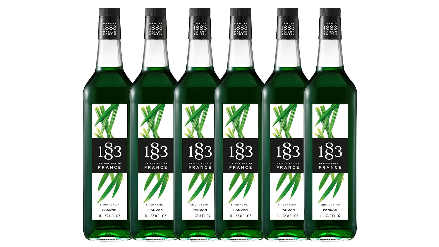 1883 Maple Syrup for Drinks, Made in France, 1 Liter Glass Bottle