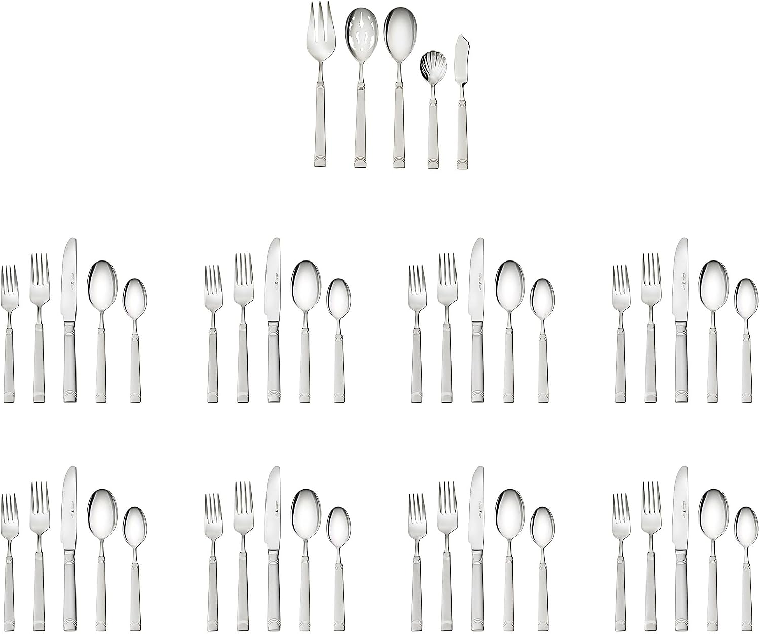 HENCKELS Joy 45-pc 18/10 Stainless Steel Flatware Set